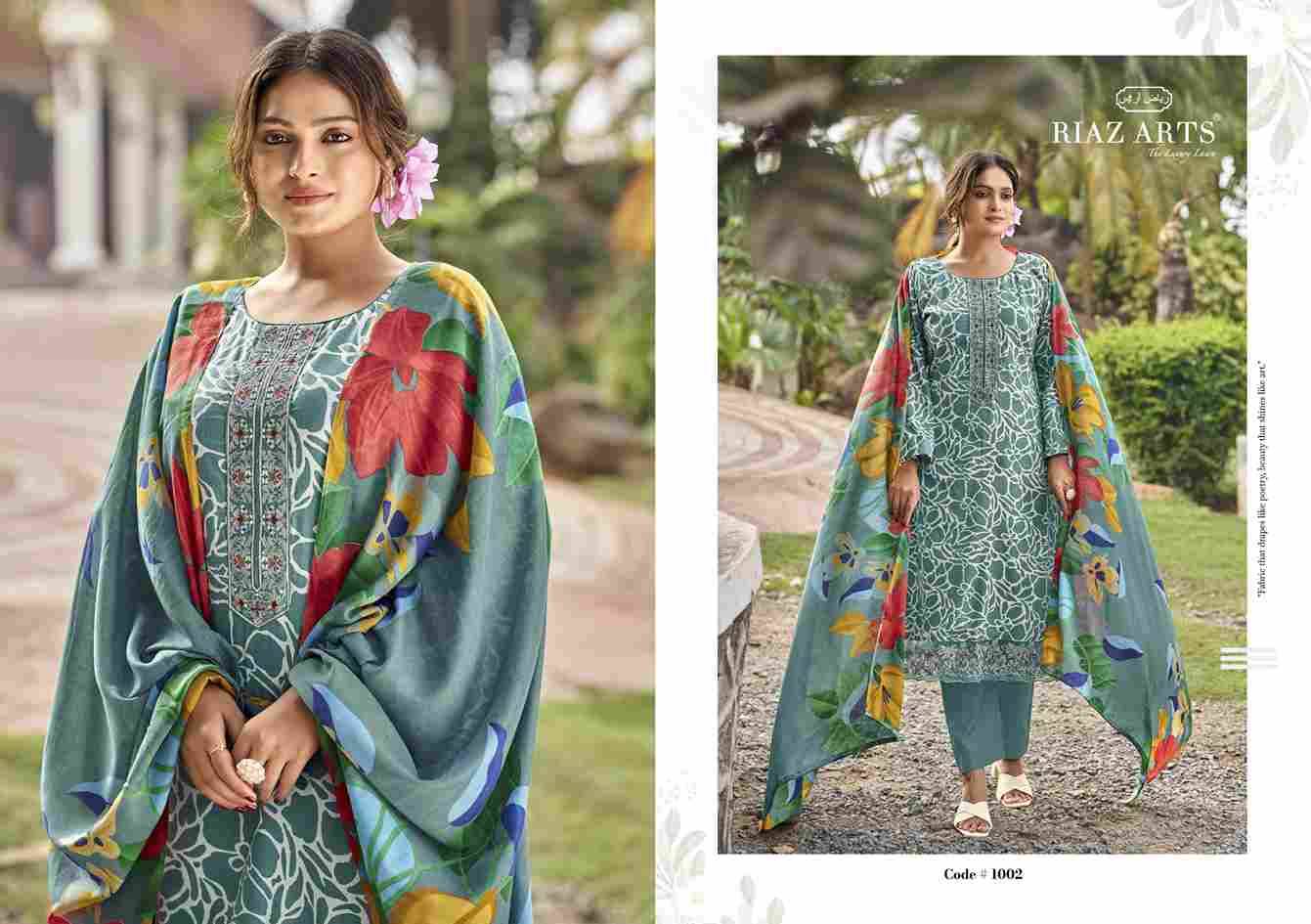 Artisan Story By Riaz Arts 1001 To 1006 Series Beautiful Festive Suits Stylish Fancy Colorful Casual Wear & Ethnic Wear Pure Cambric Lawn Print Dresses At Wholesale Price