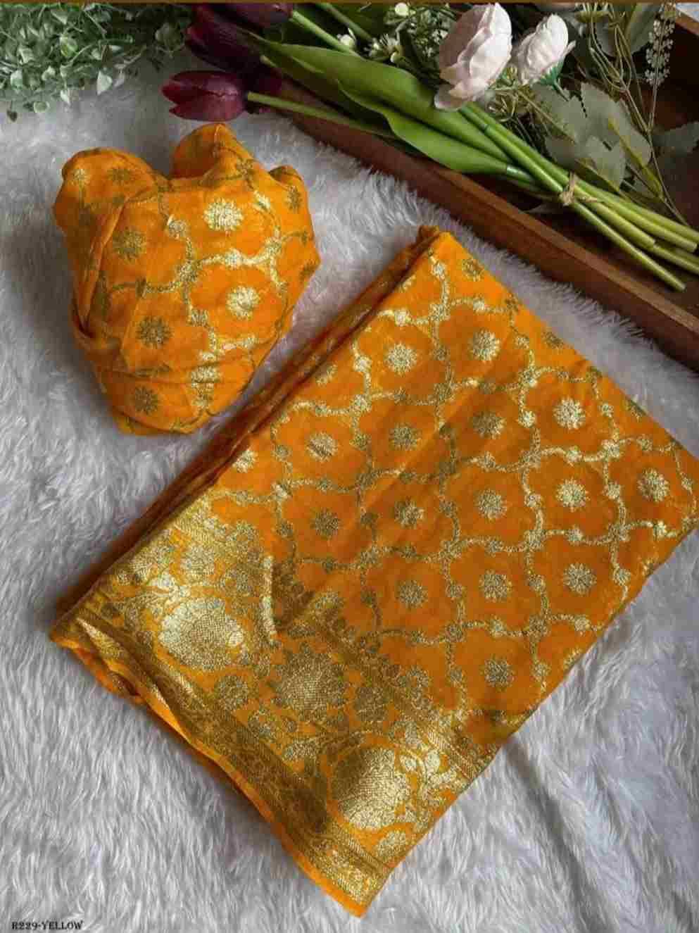 SD-14 By Fashid Wholesale 01 To 04 Series Indian Traditional Wear Collection Beautiful Stylish Fancy Colorful Party Wear & Occasional Wear Viscose Georgette Sarees At Wholesale Price