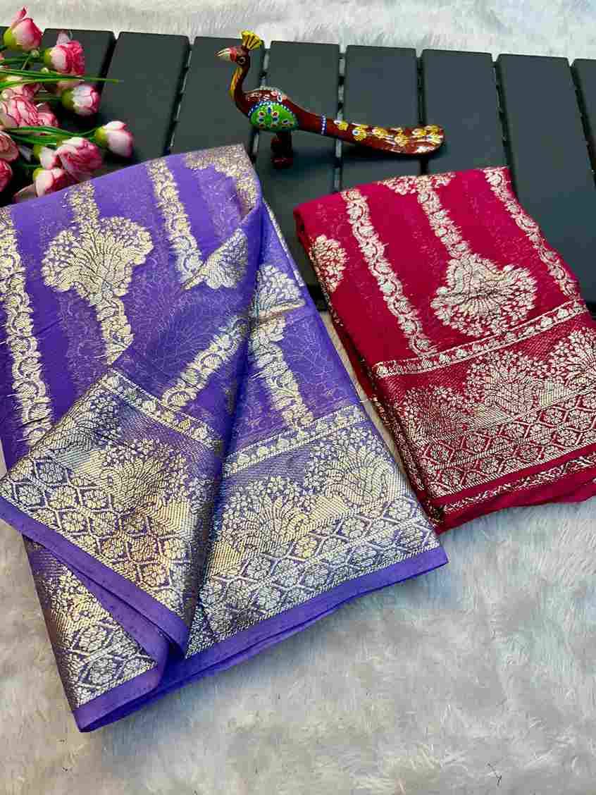 Jhumka By Fashid Wholesale 01 To 09 Series Indian Traditional Wear Collection Beautiful Stylish Fancy Colorful Party Wear & Occasional Wear Viscose Georgette Sarees At Wholesale Price