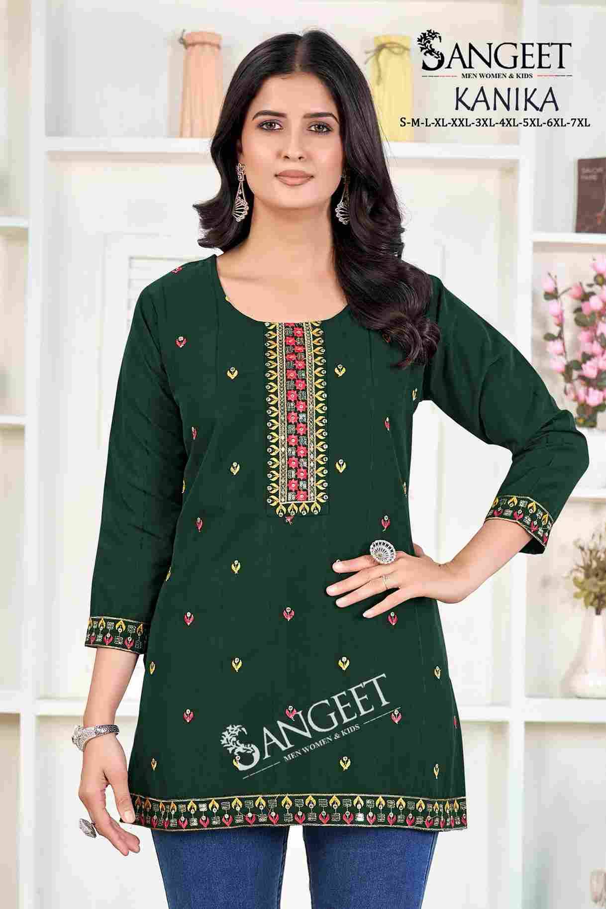 Kanika By Sangeet 1001 To 1008 Series Designer Stylish Fancy Colorful Beautiful Party Wear & Ethnic Wear Collection Heavy Rayon Kurtis At Wholesale Price