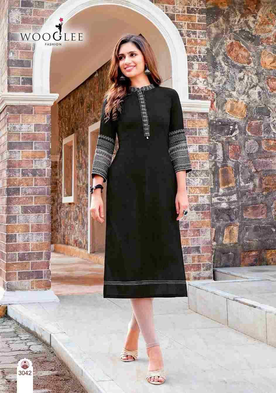 Salonee Vol-8 By Wooglee 3037 To 3042 Series Designer Stylish Fancy Colorful Beautiful Party Wear & Ethnic Wear Collection Rayon With Work Kurtis At Wholesale Price