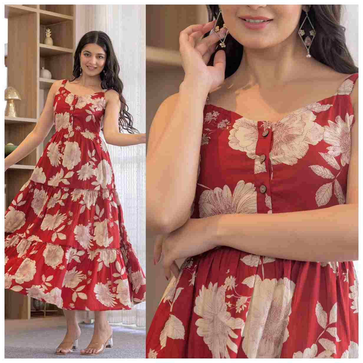 Piya By Fashid Wholesale 01 To 07 Series Beautiful Stylish Fancy Colorful Casual Wear & Ethnic Wear Cotton Print Gowns At Wholesale Price