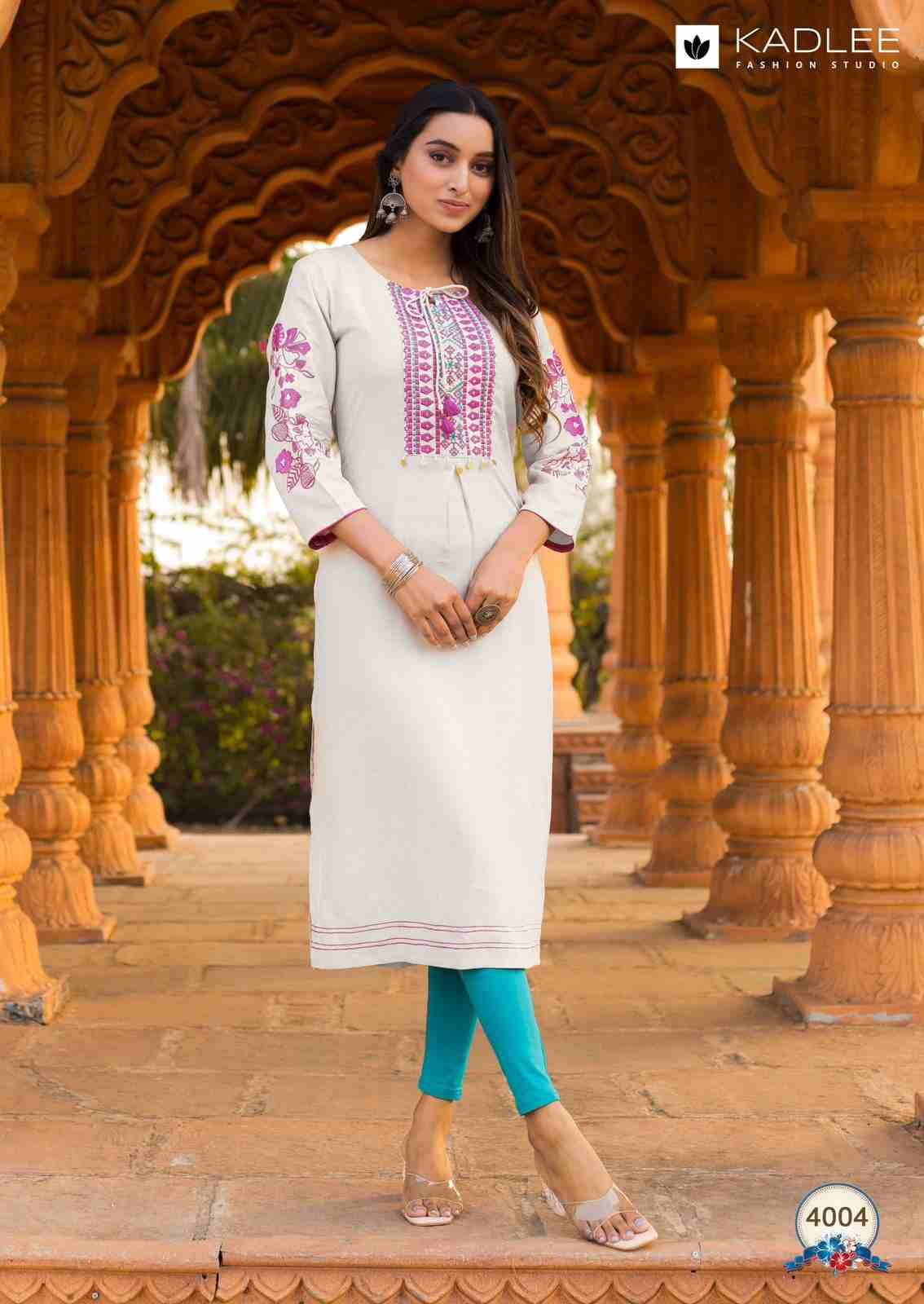 Ladlee By Kadlee 4001 To 4006 Series Designer Stylish Fancy Colorful Beautiful Party Wear & Ethnic Wear Collection Heavy Rayon Kurtis At Wholesale Price