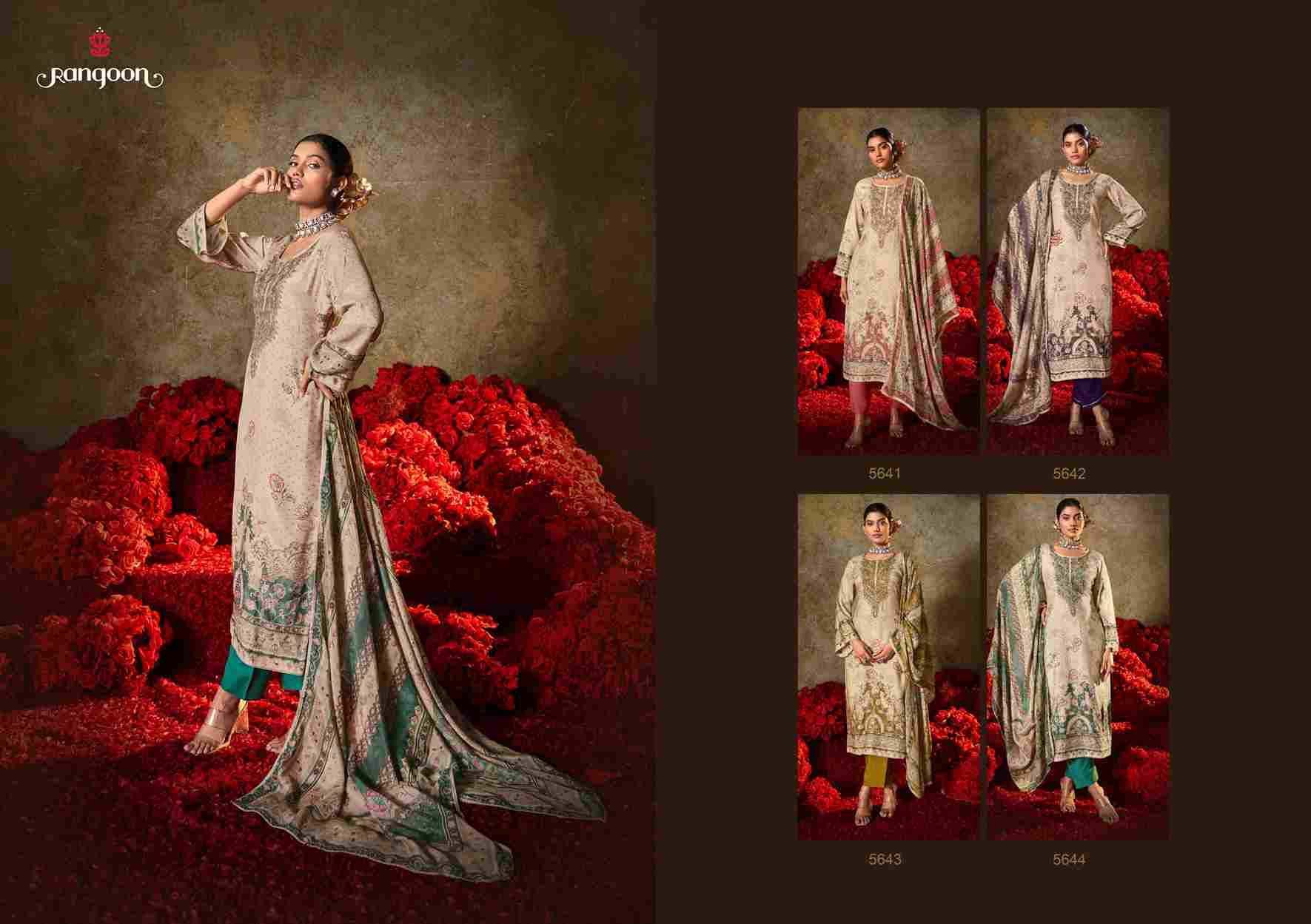 Siddhi By Rangoon 5641 To 5644 Series Beautiful Festive Suits Colorful Stylish Fancy Casual Wear & Ethnic Wear Pure Muslin Dresses At Wholesale Price