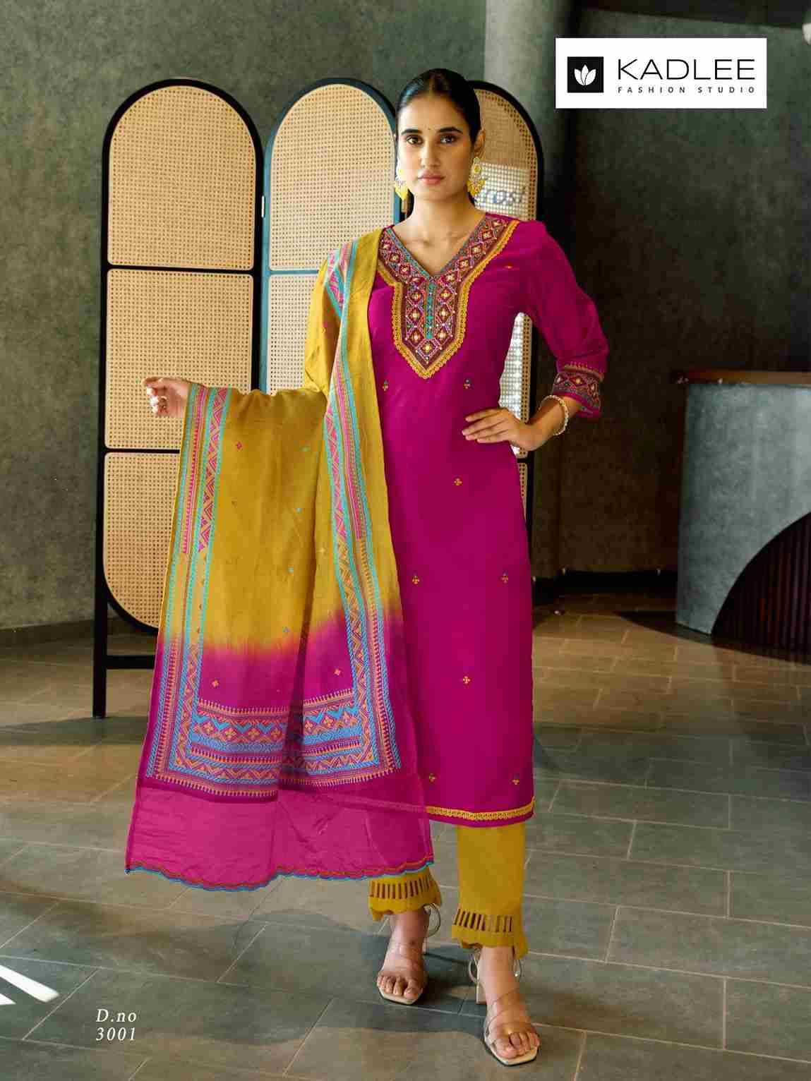 Vardan By Kadlee 3001 To 3004 Series Beautiful Festive Suits Colorful Stylish Fancy Casual Wear & Ethnic Wear Viscose Dresses At Wholesale Price