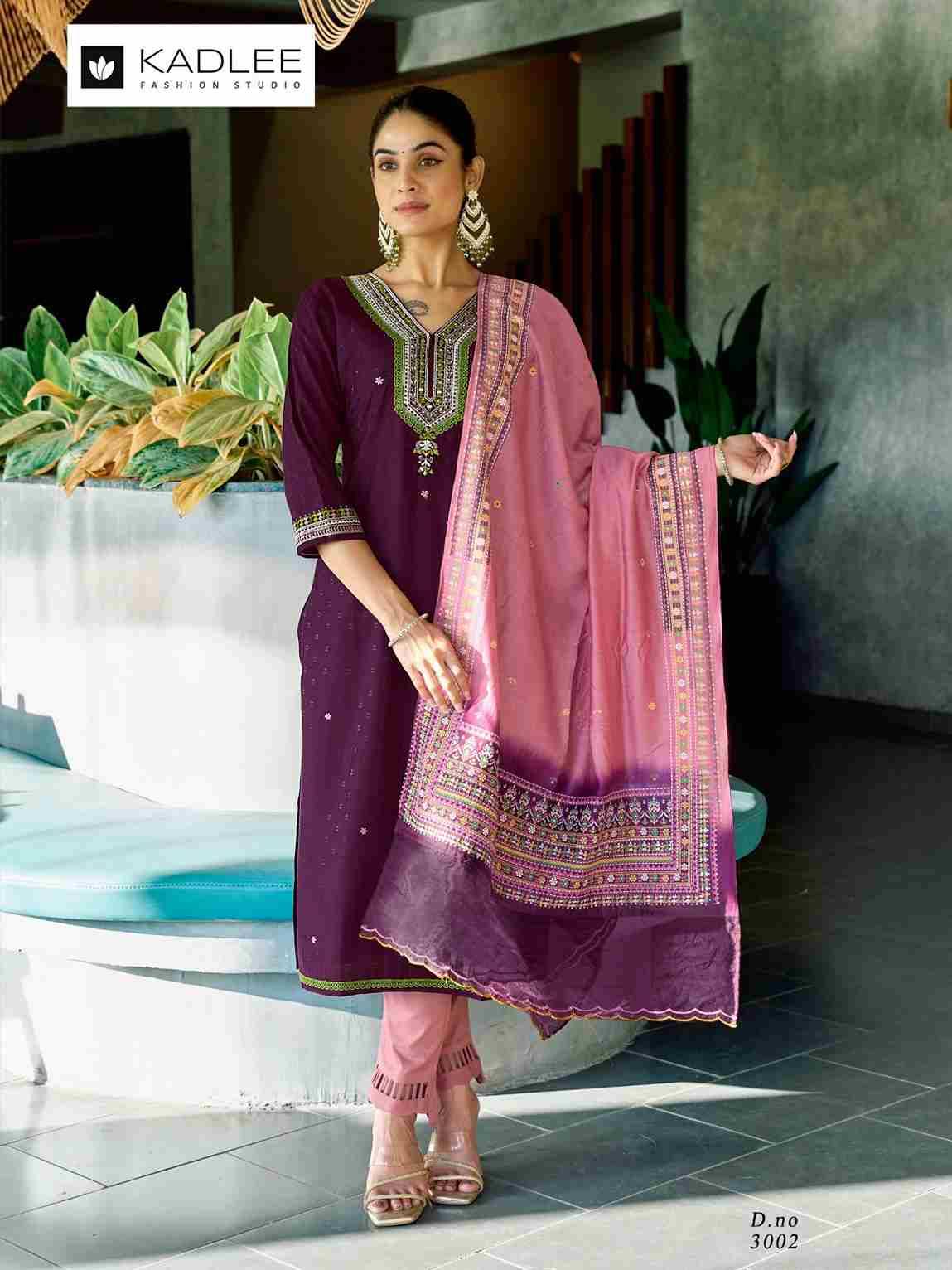 Vardan By Kadlee 3001 To 3004 Series Beautiful Festive Suits Colorful Stylish Fancy Casual Wear & Ethnic Wear Viscose Dresses At Wholesale Price