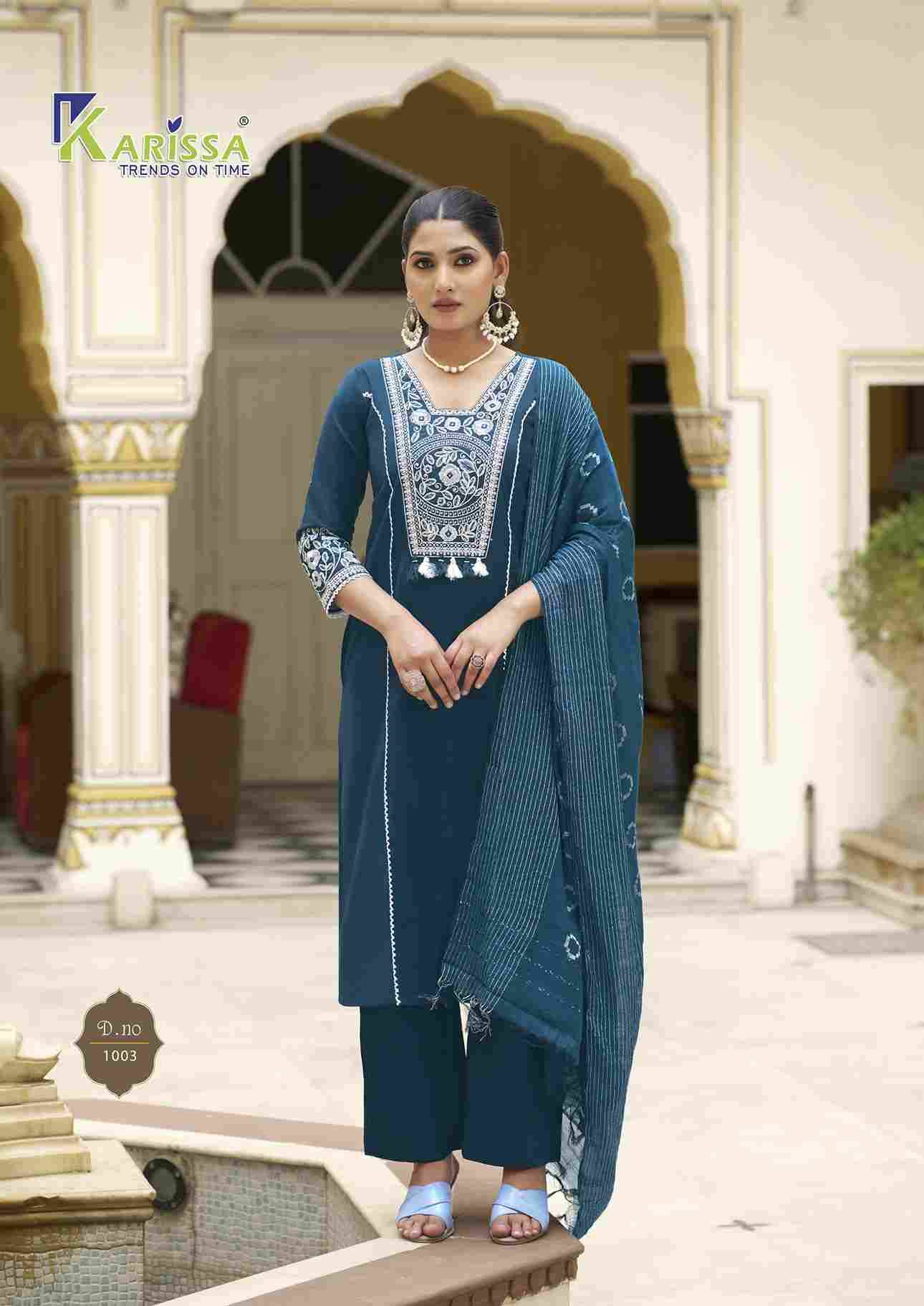 Vaani By Karissa 1001 To 1004 Series Beautiful Festive Suits Colorful Stylish Fancy Casual Wear & Ethnic Wear Linen Cotton Dresses At Wholesale Price
