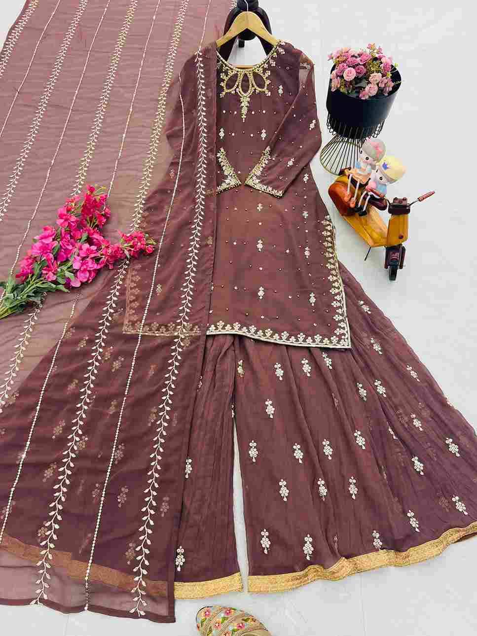 Zd-10098 By Fashid Wholesale Beautiful Colorful Fancy Wedding Collection Occasional Wear & Party Wear Faux Georgette Dresses At Wholesale Price