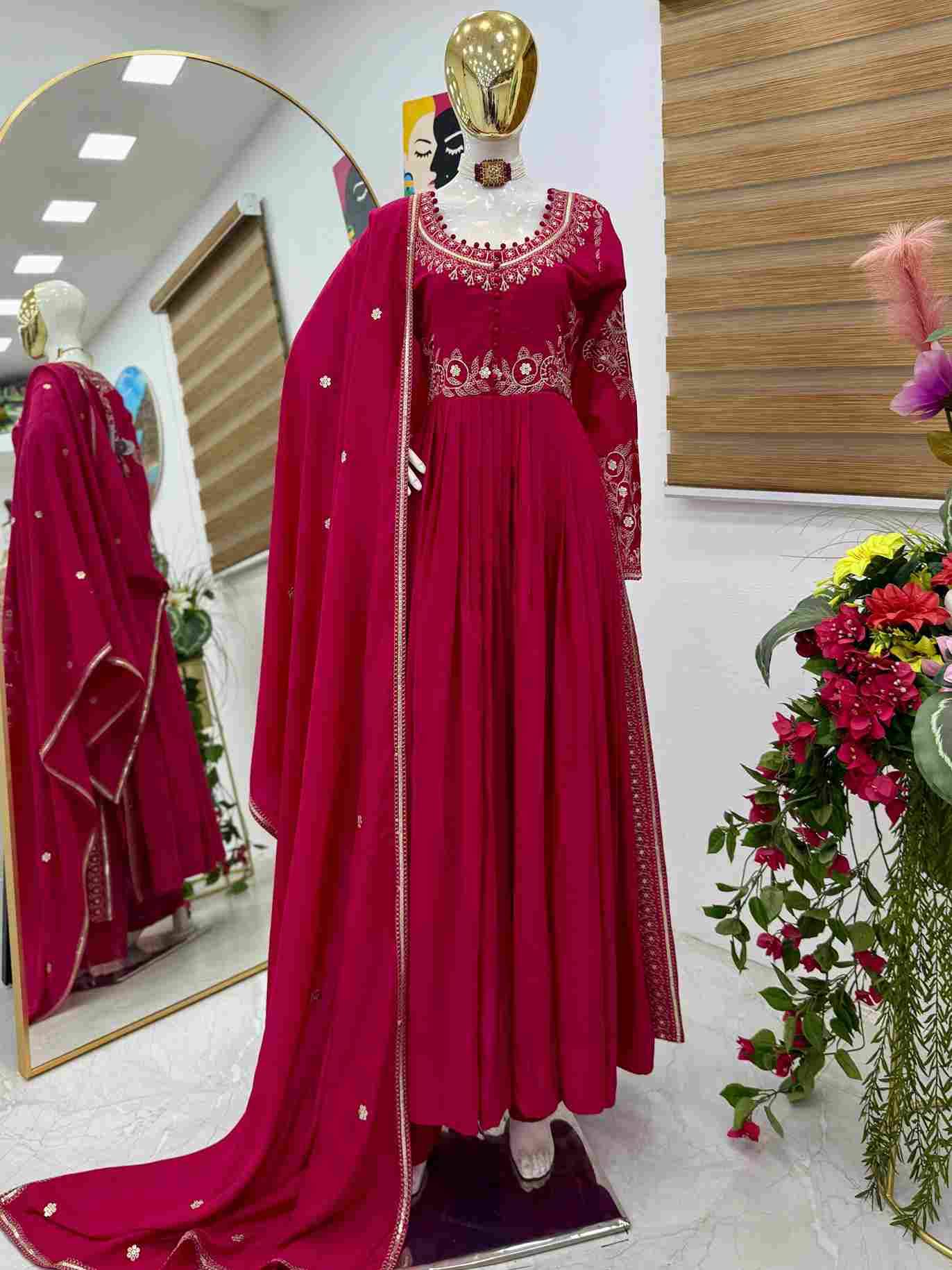 Zd-10097 By Fashid Wholesale Beautiful Colorful Fancy Wedding Collection Occasional Wear & Party Wear Roman Silk Dresses At Wholesale Price