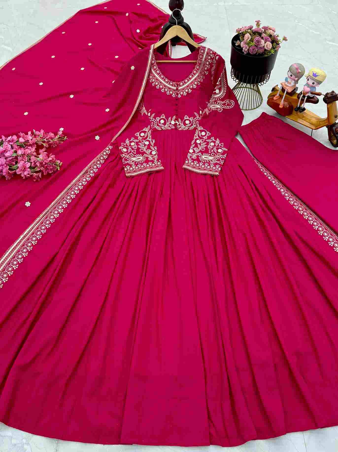 Zd-10097 By Fashid Wholesale Beautiful Colorful Fancy Wedding Collection Occasional Wear & Party Wear Roman Silk Dresses At Wholesale Price