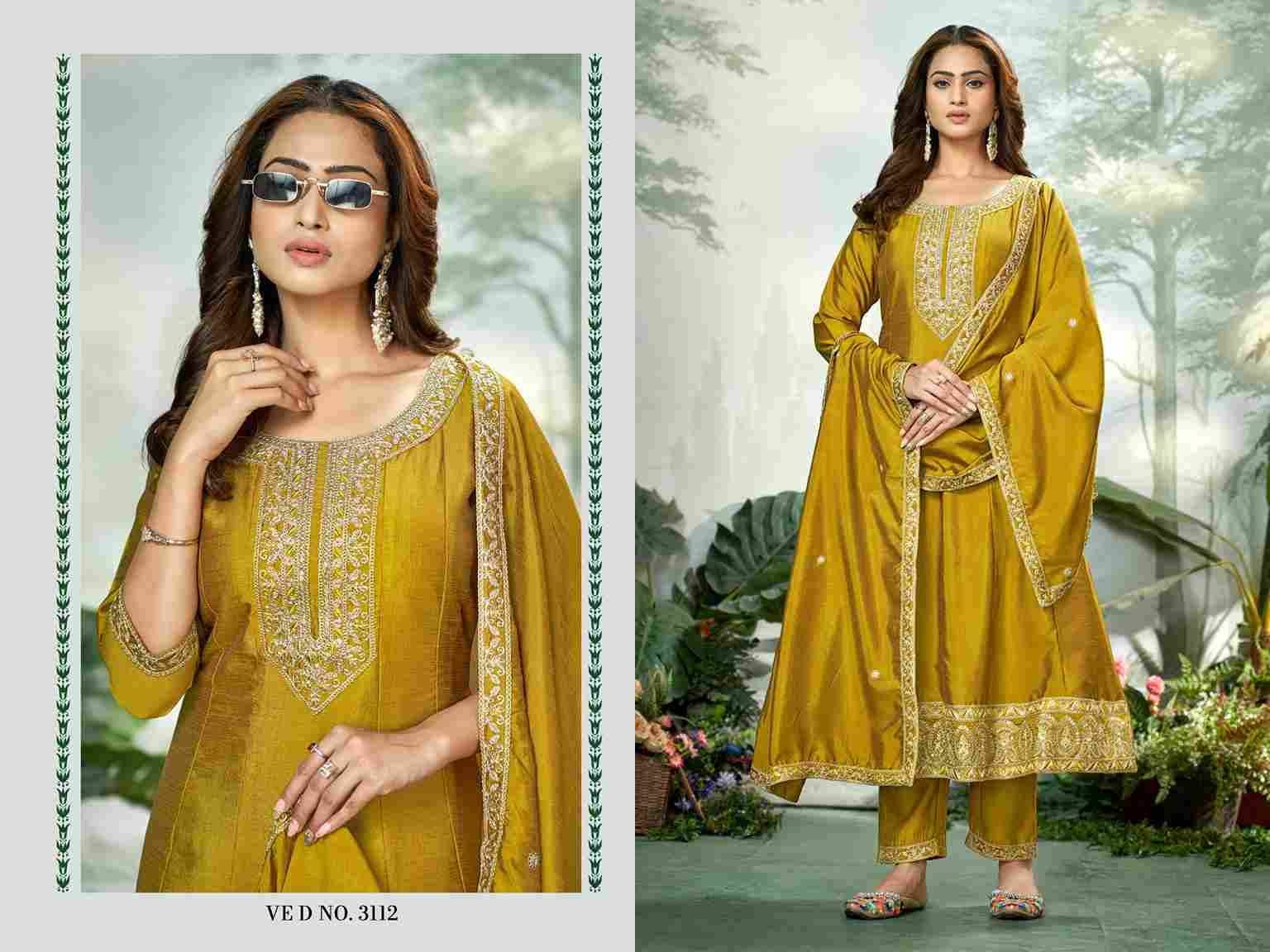 Sia By Fashid Wholesale Beautiful Festive Colorful Fancy Wedding Collection Occasional Wear & Party Wear Vichitra Dresses At Wholesale Price