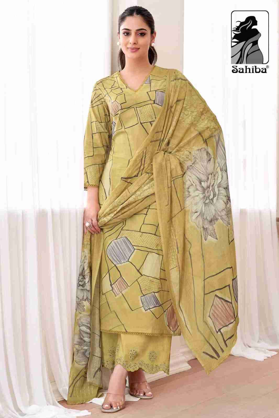 Priyanshi By Sahiba Fabrics Beautiful Festive Suits Colorful Stylish Fancy Casual Wear & Ethnic Wear Pure Lawn Cotton Dresses At Wholesale Price