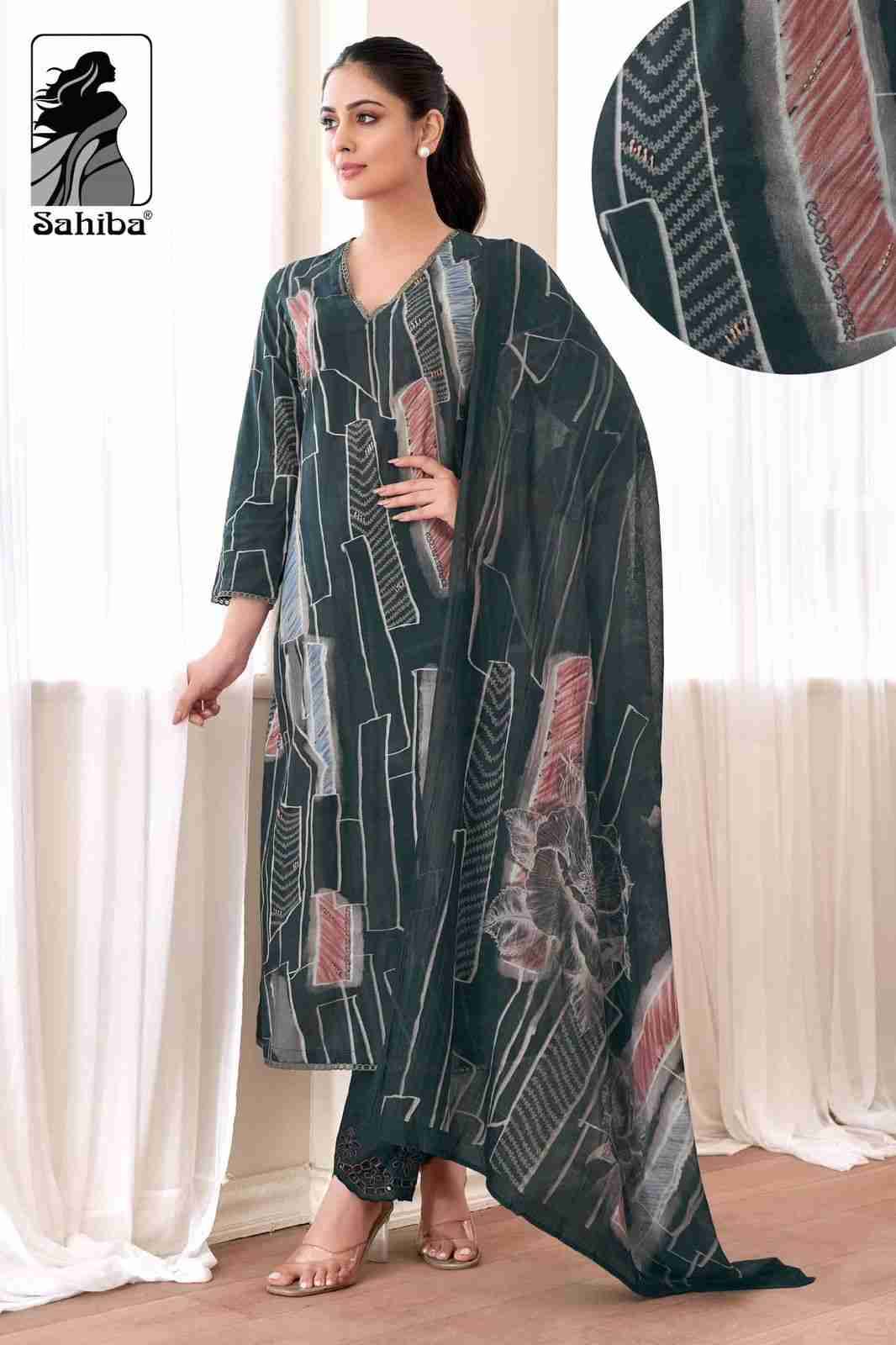 Priyanshi By Sahiba Fabrics Beautiful Festive Suits Colorful Stylish Fancy Casual Wear & Ethnic Wear Pure Lawn Cotton Dresses At Wholesale Price