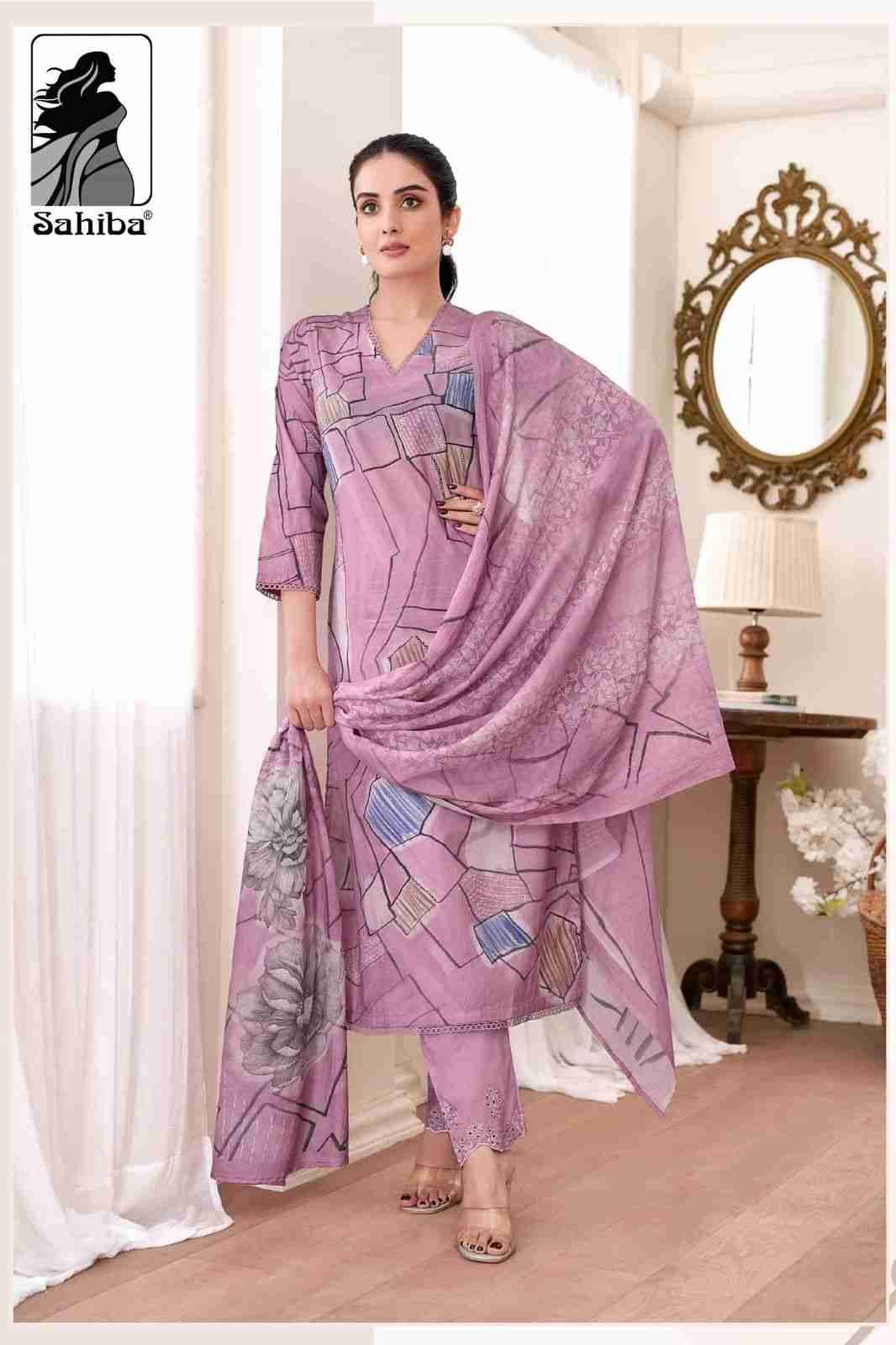 Priyanshi By Sahiba Fabrics Beautiful Festive Suits Colorful Stylish Fancy Casual Wear & Ethnic Wear Pure Lawn Cotton Dresses At Wholesale Price