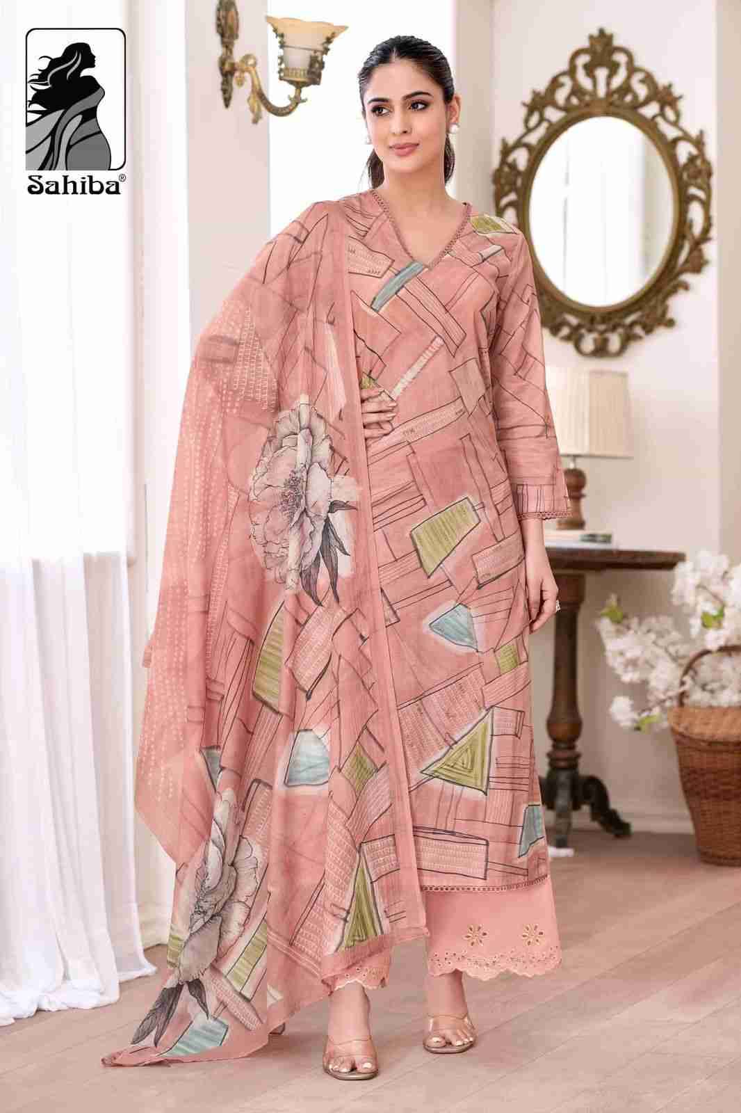 Priyanshi By Sahiba Fabrics Beautiful Festive Suits Colorful Stylish Fancy Casual Wear & Ethnic Wear Pure Lawn Cotton Dresses At Wholesale Price