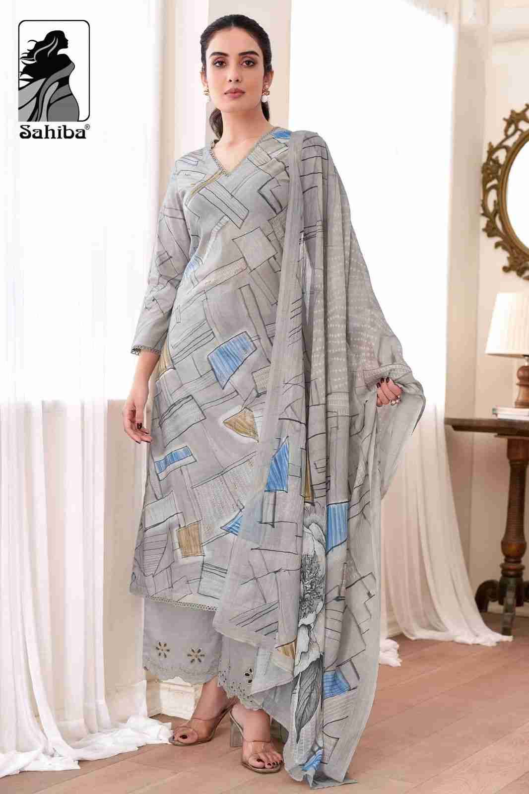 Priyanshi By Sahiba Fabrics Beautiful Festive Suits Colorful Stylish Fancy Casual Wear & Ethnic Wear Pure Lawn Cotton Dresses At Wholesale Price
