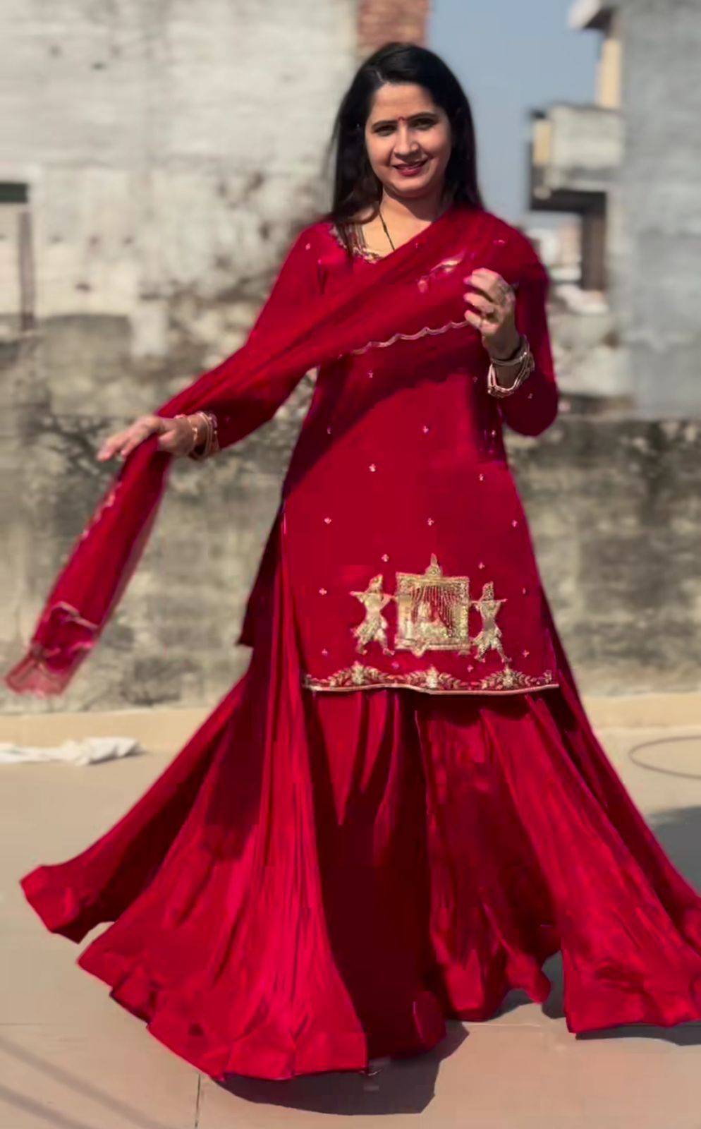 R-5874 By Fashid Wholesale 01 To 02 Series Beautiful Colorful Fancy Wedding Collection Occasional Wear & Party Wear Crepe Silk Lehengas At Wholesale Price