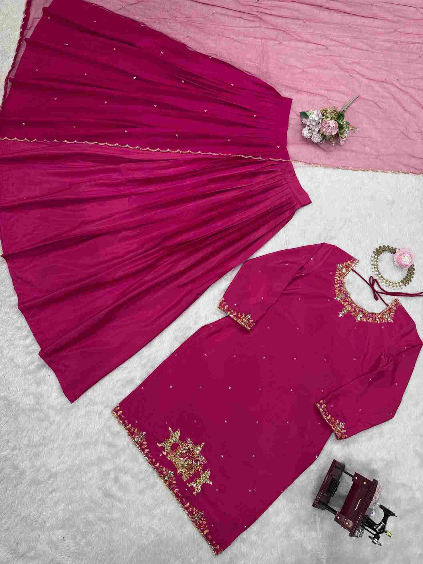 R-5874 By Fashid Wholesale 01 To 02 Series Beautiful Colorful Fancy Wedding Collection Occasional Wear & Party Wear Crepe Silk Lehengas At Wholesale Price