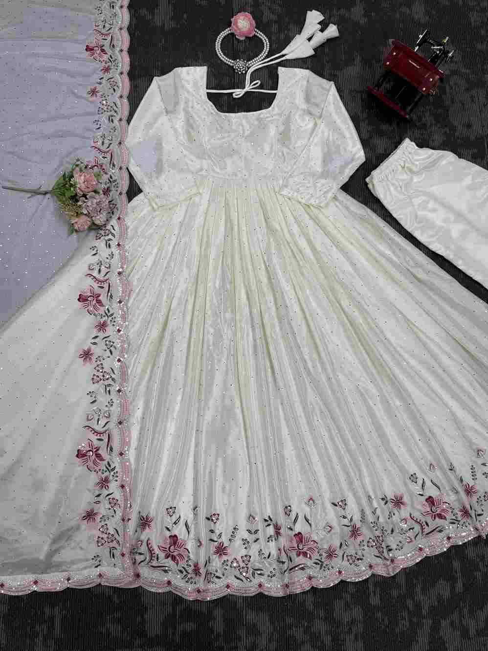R-5873 By Fashid Wholesale Suits Collection Beautiful Stylish Fancy Colorful Party Wear & Occasional Wear Chinnon Silk Dresses At Wholesale Price