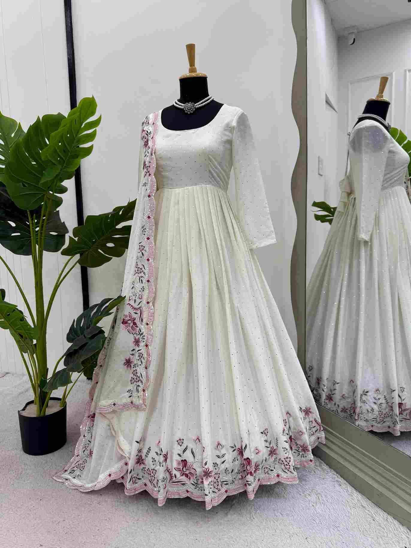 R-5873 By Fashid Wholesale Suits Collection Beautiful Stylish Fancy Colorful Party Wear & Occasional Wear Chinnon Silk Dresses At Wholesale Price