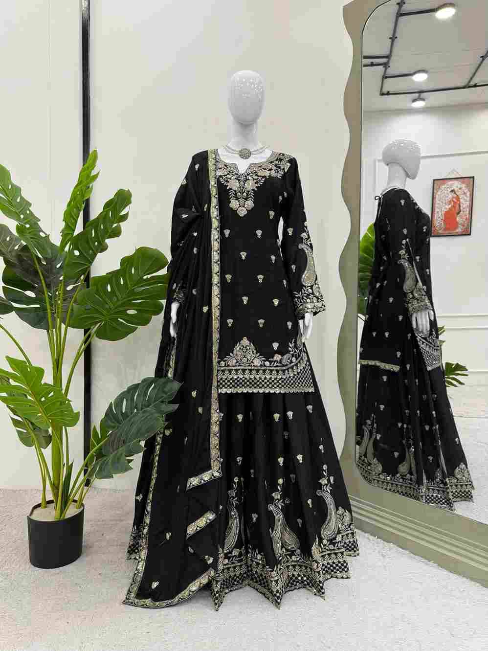 R-5852 By Fashid Wholesale 01 To 06 series Suits Collection Beautiful Stylish Fancy Colorful Party Wear & Occasional Wear Chinnon Silk Dresses At Wholesale Price