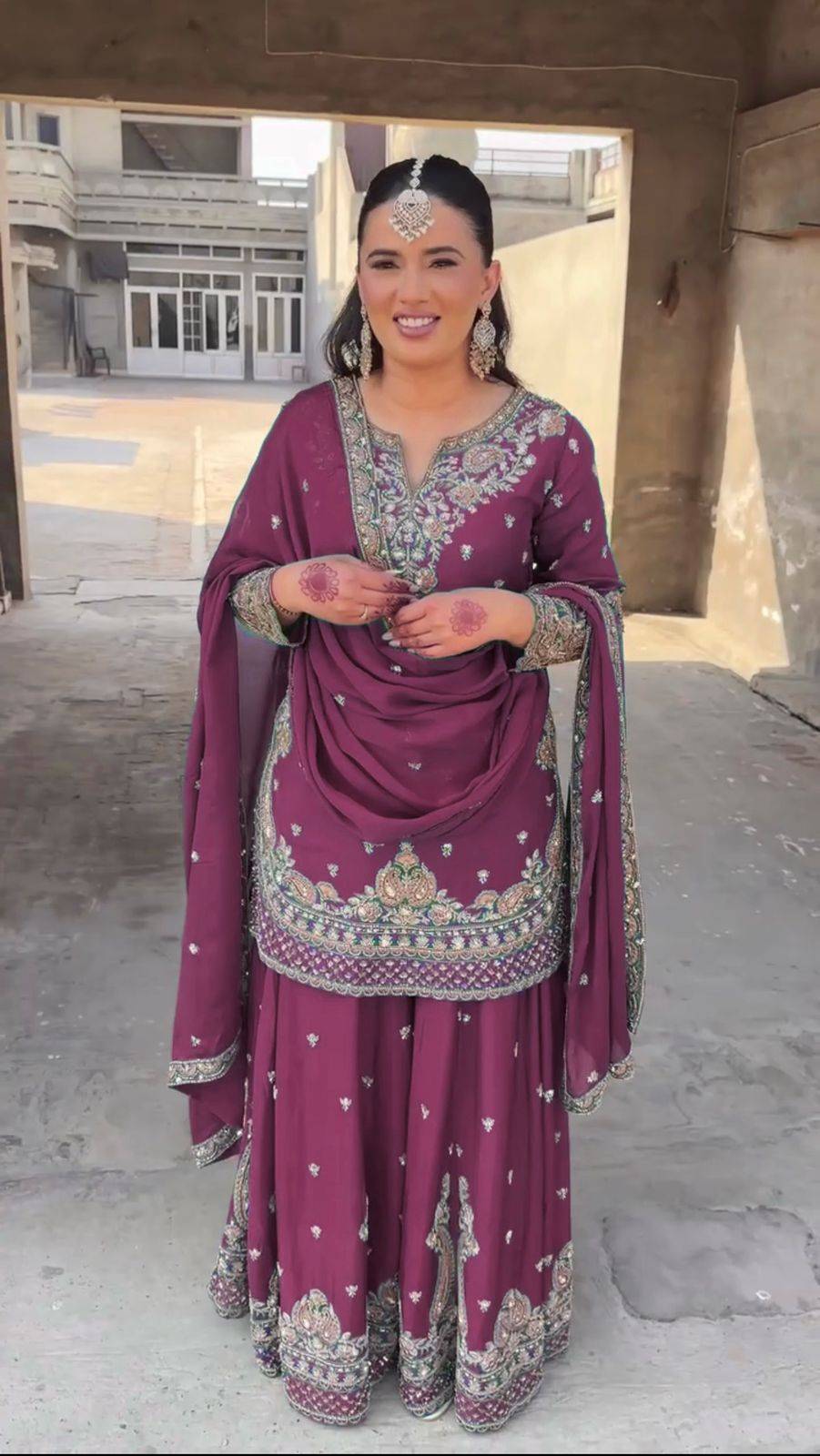 R-5852 By Fashid Wholesale 01 To 06 series Suits Collection Beautiful Stylish Fancy Colorful Party Wear & Occasional Wear Chinnon Silk Dresses At Wholesale Price