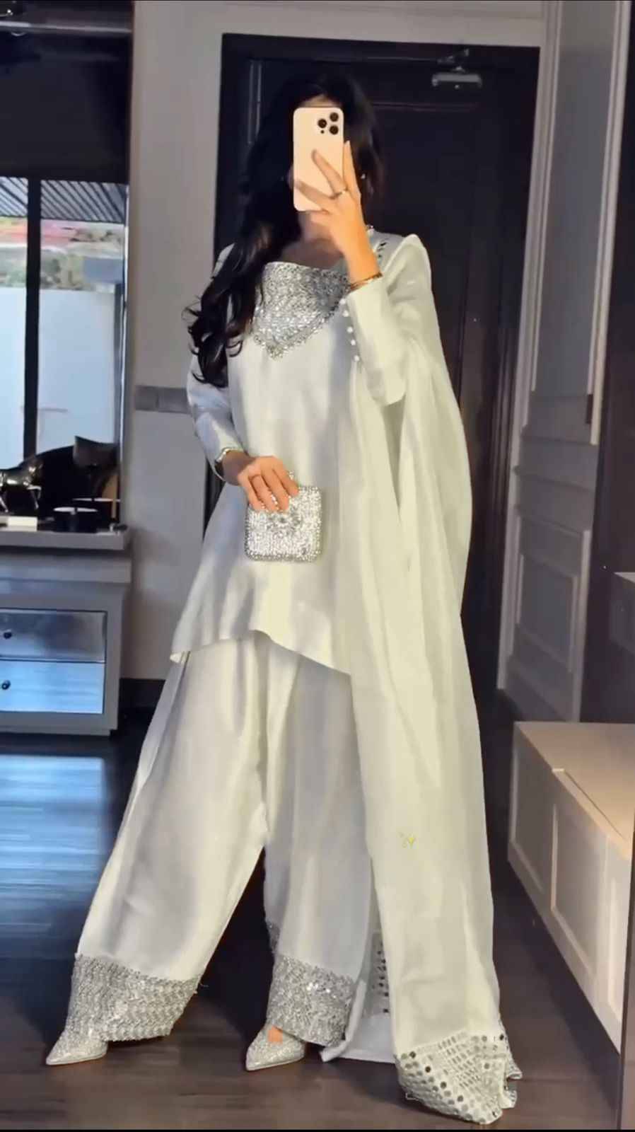 R-5870 By Fashid Wholesale Beautiful Stylish Fancy Colorful Casual Wear & Ethnic Wear Chinnon Silk Dresses At Wholesale Price