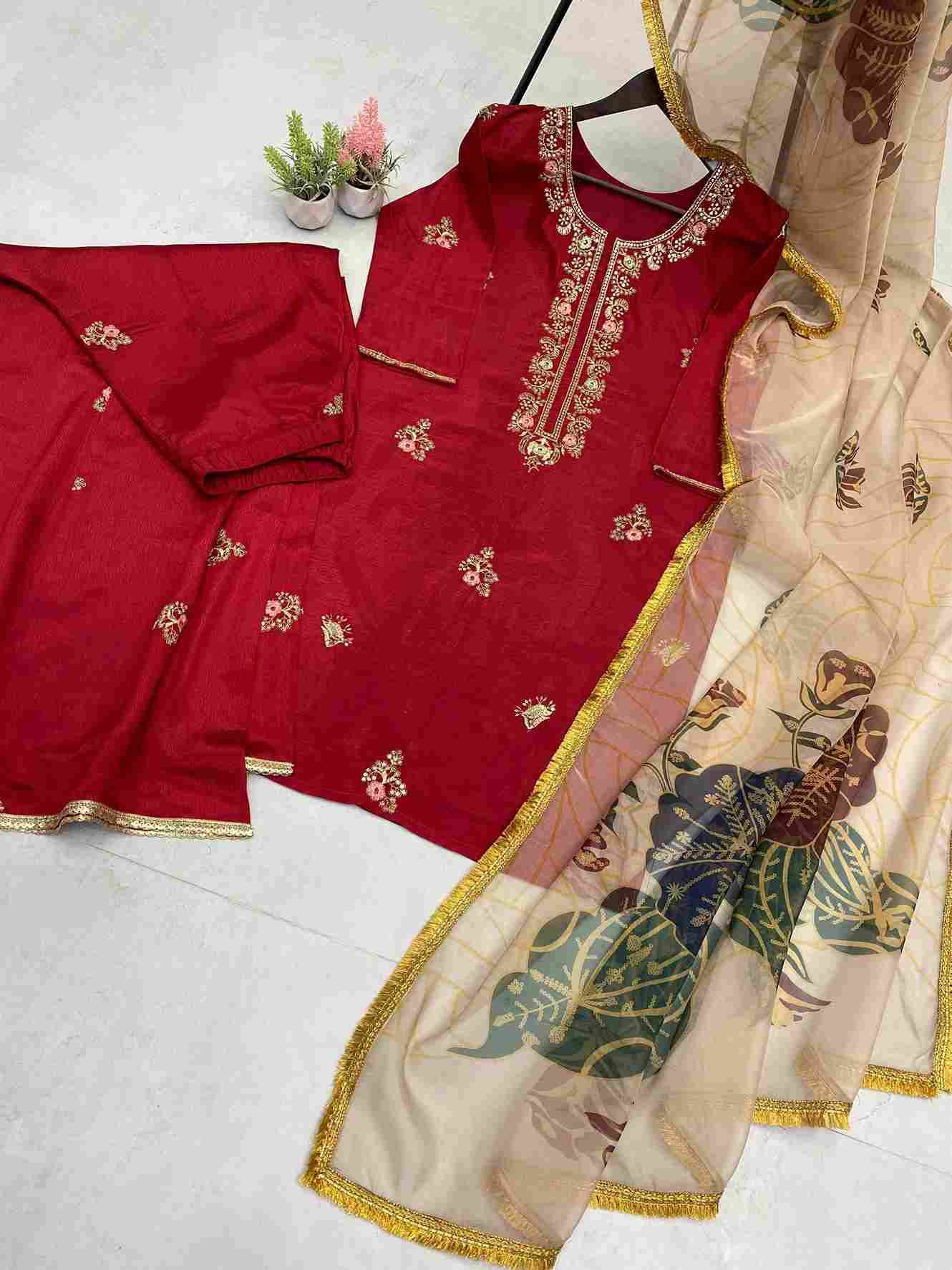 Le-1901 By Fashid Wholesale Beautiful Colorful Fancy Wedding Collection Occasional Wear & Party Wear Chinnon Dresses At Wholesale Price