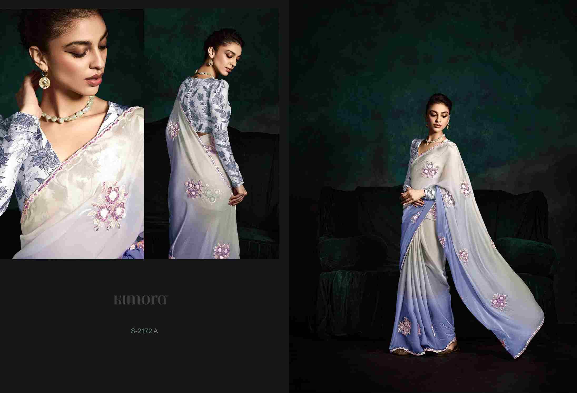 Rangat 2172 By Kimora Fashion 2172 To 2172-I Series Indian Traditional Wear Collection Beautiful Stylish Fancy Colorful Party Wear & Occasional Wear Fancy Sarees At Wholesale Price