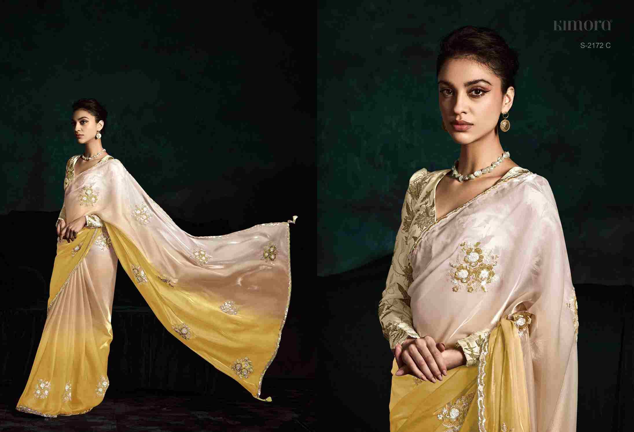 Rangat 2172 By Kimora Fashion 2172 To 2172-I Series Indian Traditional Wear Collection Beautiful Stylish Fancy Colorful Party Wear & Occasional Wear Fancy Sarees At Wholesale Price