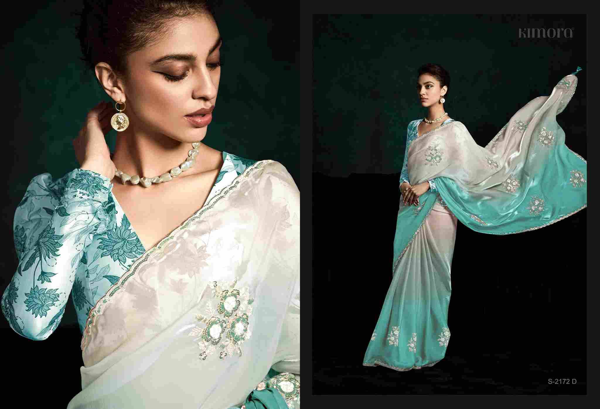 Rangat 2172 By Kimora Fashion 2172 To 2172-I Series Indian Traditional Wear Collection Beautiful Stylish Fancy Colorful Party Wear & Occasional Wear Fancy Sarees At Wholesale Price