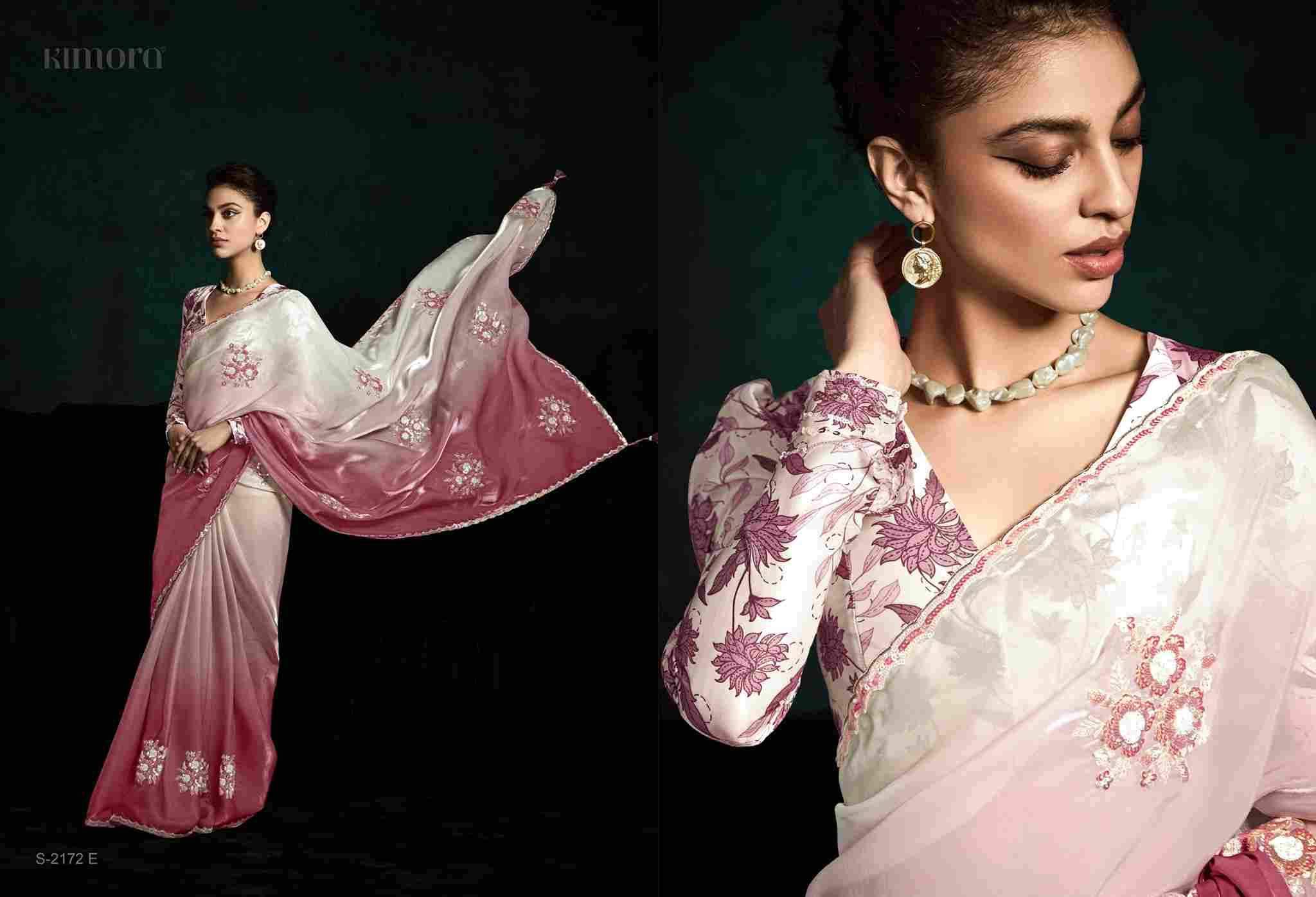 Rangat 2172 By Kimora Fashion 2172 To 2172-I Series Indian Traditional Wear Collection Beautiful Stylish Fancy Colorful Party Wear & Occasional Wear Fancy Sarees At Wholesale Price