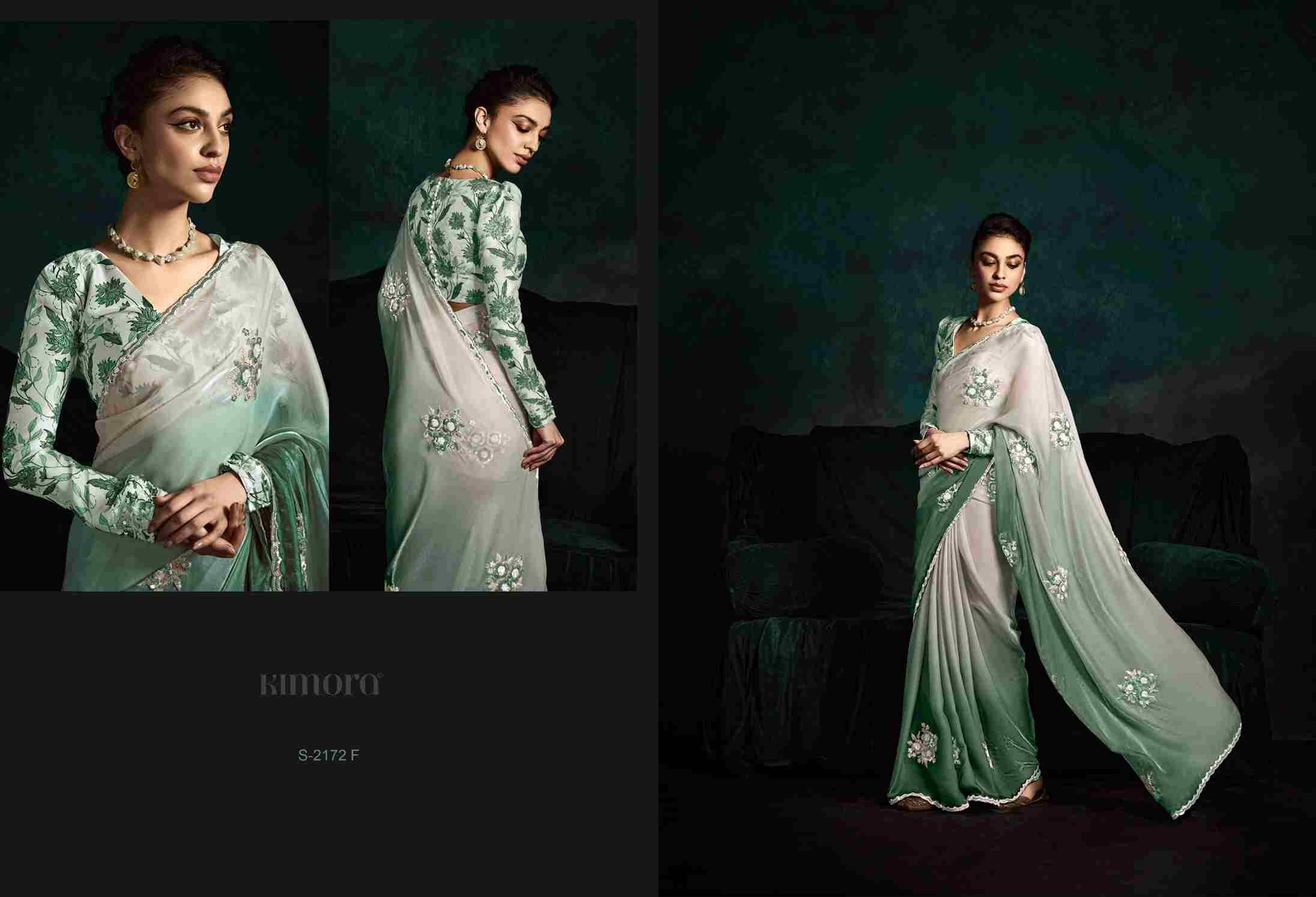Rangat 2172 By Kimora Fashion 2172 To 2172-I Series Indian Traditional Wear Collection Beautiful Stylish Fancy Colorful Party Wear & Occasional Wear Fancy Sarees At Wholesale Price