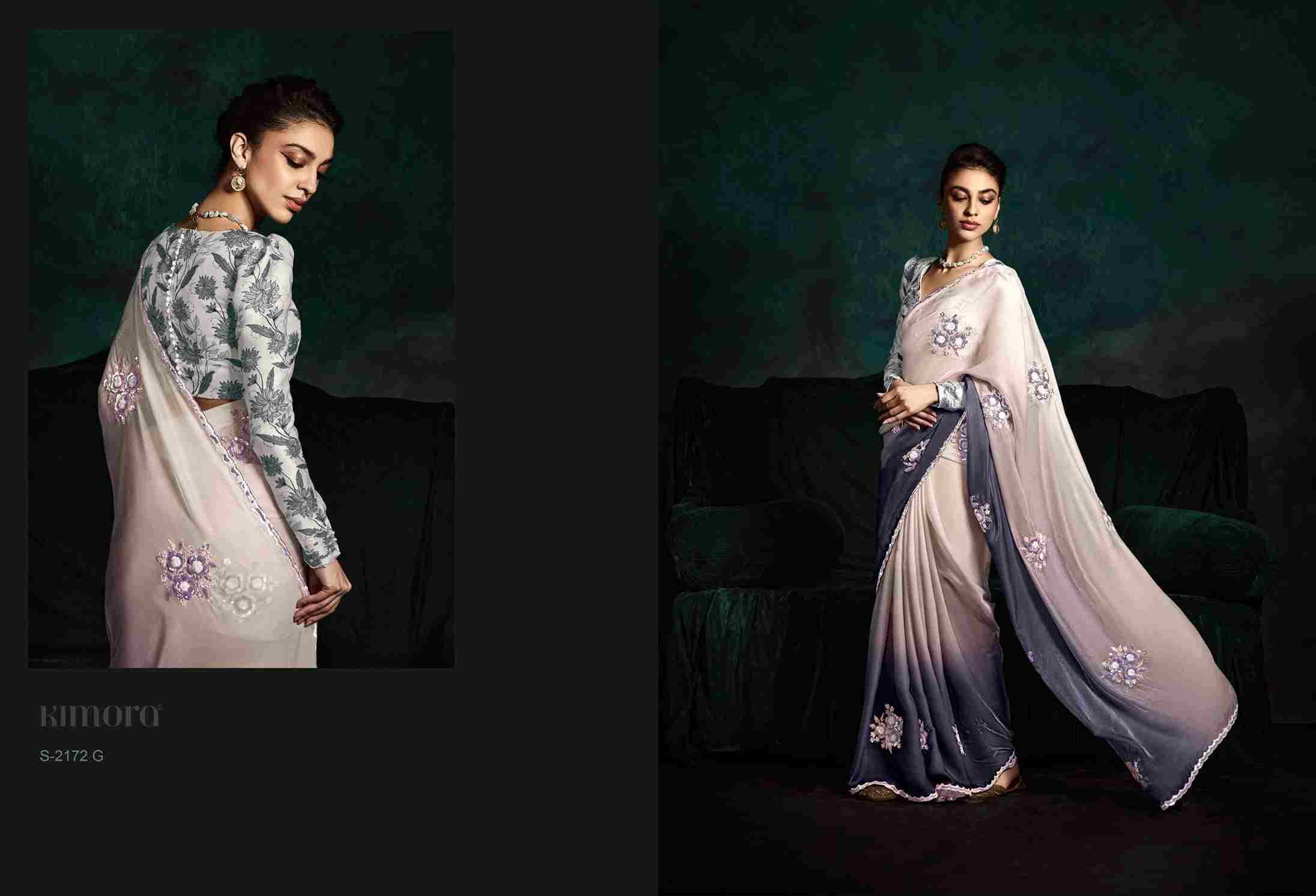 Rangat 2172 By Kimora Fashion 2172 To 2172-I Series Indian Traditional Wear Collection Beautiful Stylish Fancy Colorful Party Wear & Occasional Wear Fancy Sarees At Wholesale Price