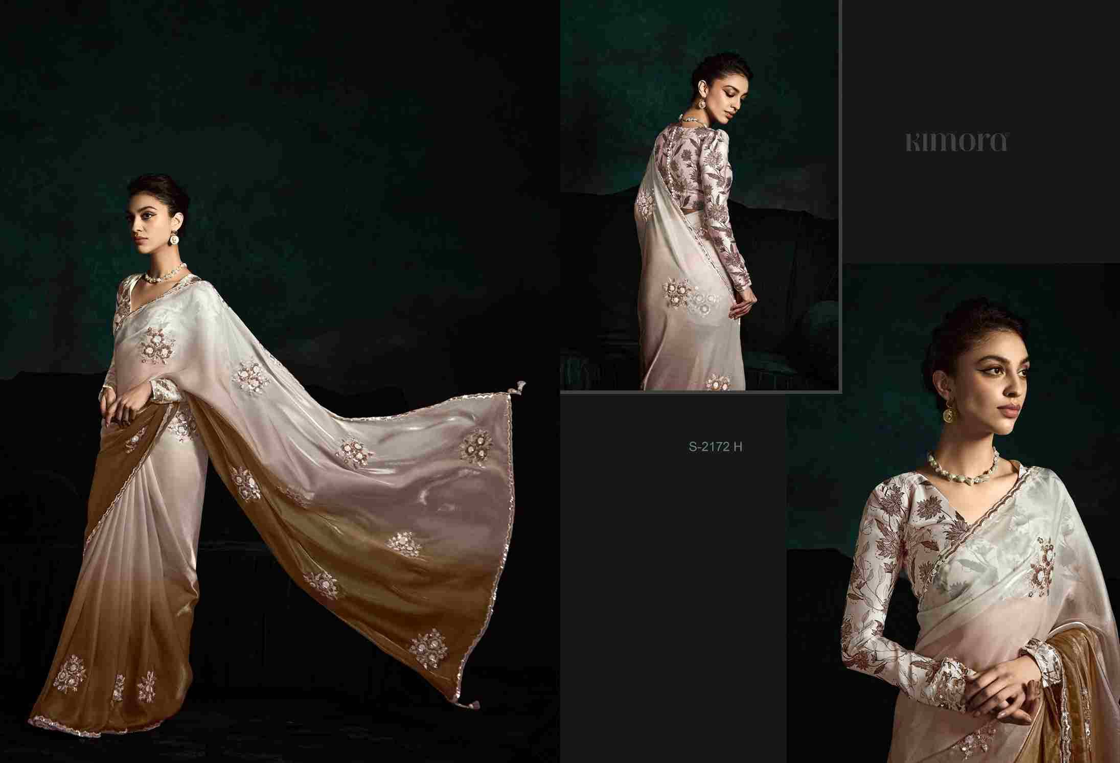 Rangat 2172 By Kimora Fashion 2172 To 2172-I Series Indian Traditional Wear Collection Beautiful Stylish Fancy Colorful Party Wear & Occasional Wear Fancy Sarees At Wholesale Price