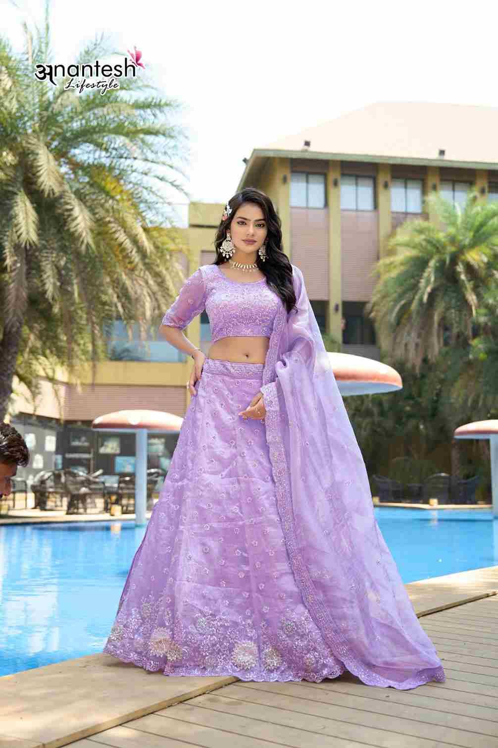 Anantesh 5049 Series By Anantesh 5049 To 5053 Series Beautiful Colorful Fancy Wedding Collection Occasional Wear & Party Wear Silk/Organza Lehengas At Wholesale Price