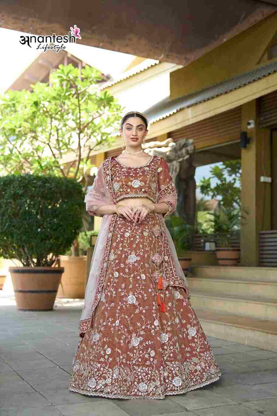 Anantesh 5049 Series By Anantesh 5049 To 5053 Series Beautiful Colorful Fancy Wedding Collection Occasional Wear & Party Wear Silk/Organza Lehengas At Wholesale Price