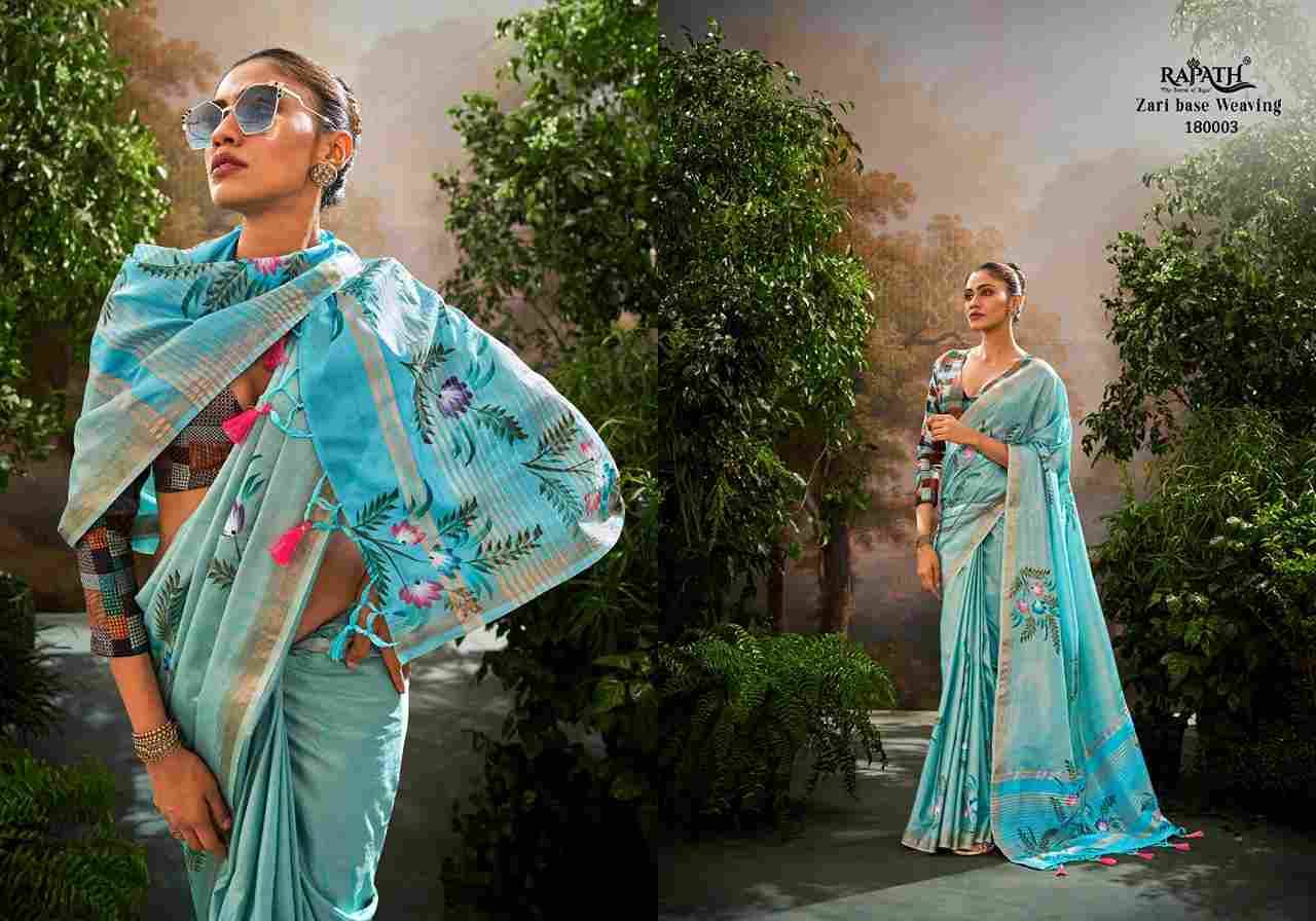 Kalindi Silk By Rajpath 180001 To 180006 Series Indian Traditional Wear Collection Beautiful Stylish Fancy Colorful Party Wear & Occasional Wear Linen Silk Sarees At Wholesale Price