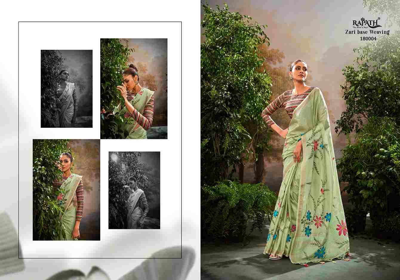 Kalindi Silk By Rajpath 180001 To 180006 Series Indian Traditional Wear Collection Beautiful Stylish Fancy Colorful Party Wear & Occasional Wear Linen Silk Sarees At Wholesale Price