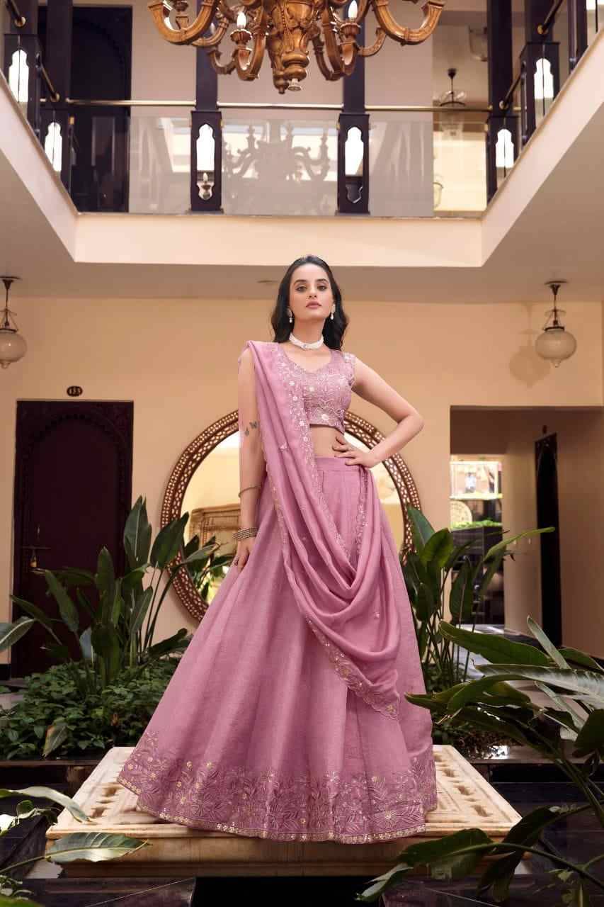Saara By Fashid Wholesale 1439-A To 1439-D Series Beautiful Colorful Fancy Wedding Collection Occasional Wear & Party Wear Vichitra Silk/Georgette Lehengas At Wholesale Price
