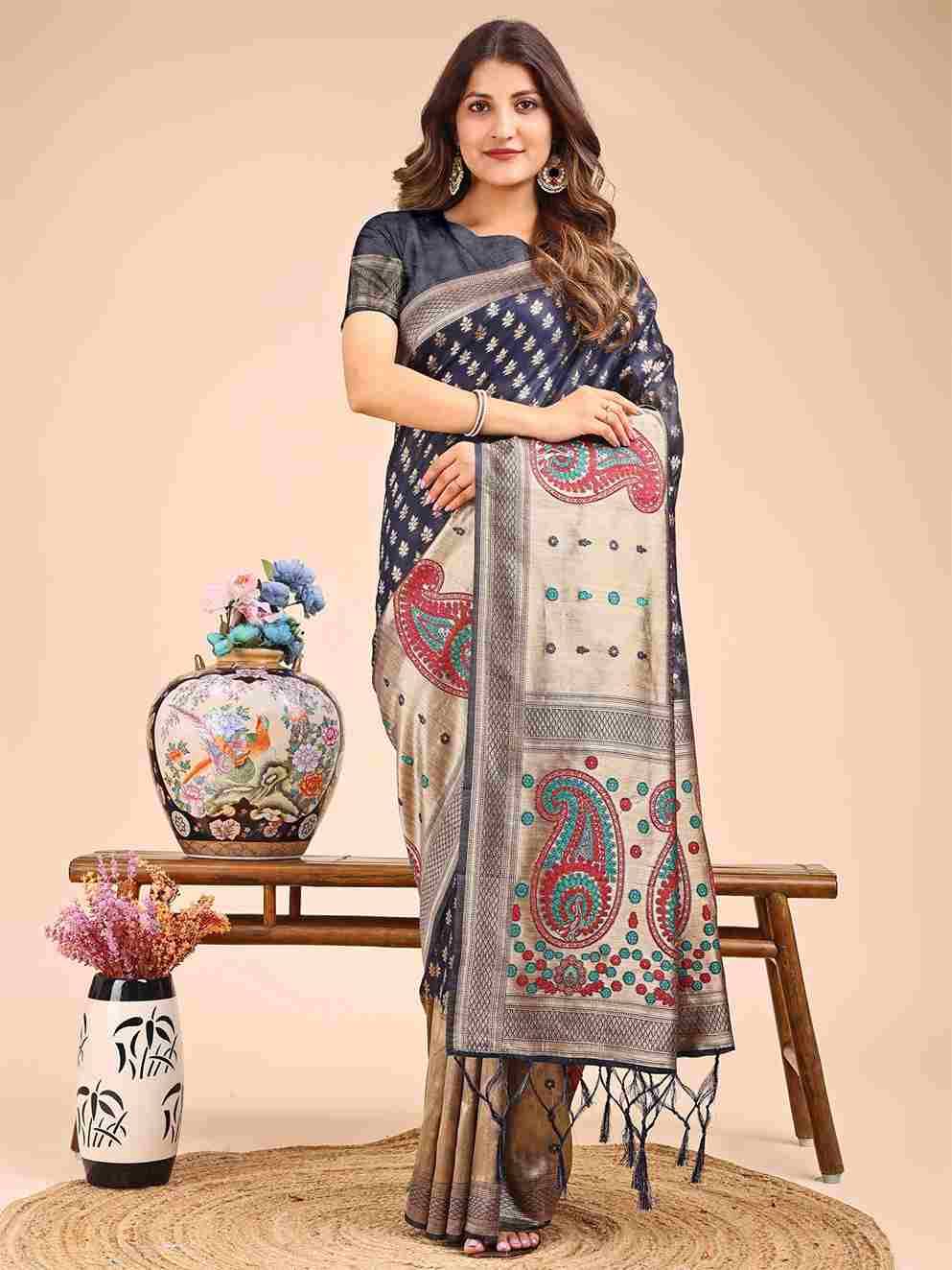 Raagvi By Fashid Wholesale 1001 To 1006 Series Indian Traditional Wear Collection Beautiful Stylish Fancy Colorful Party Wear & Occasional Wear Linen Cotton Sarees At Wholesale Price