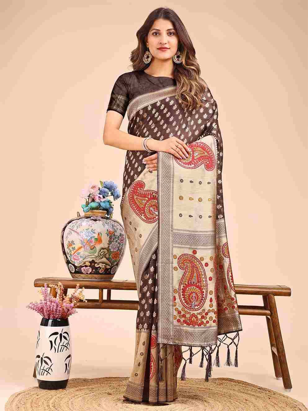 Raagvi By Fashid Wholesale 1001 To 1006 Series Indian Traditional Wear Collection Beautiful Stylish Fancy Colorful Party Wear & Occasional Wear Linen Cotton Sarees At Wholesale Price