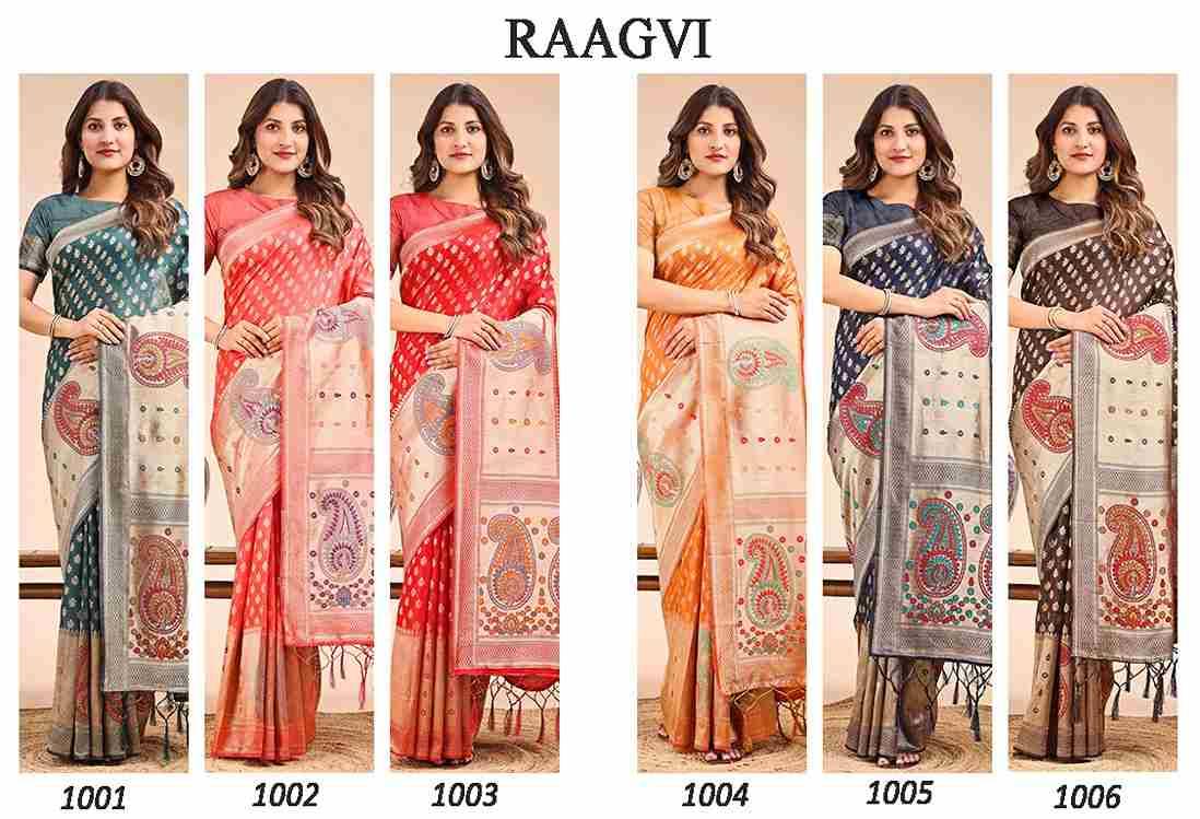 Raagvi By Fashid Wholesale 1001 To 1006 Series Indian Traditional Wear Collection Beautiful Stylish Fancy Colorful Party Wear & Occasional Wear Linen Cotton Sarees At Wholesale Price