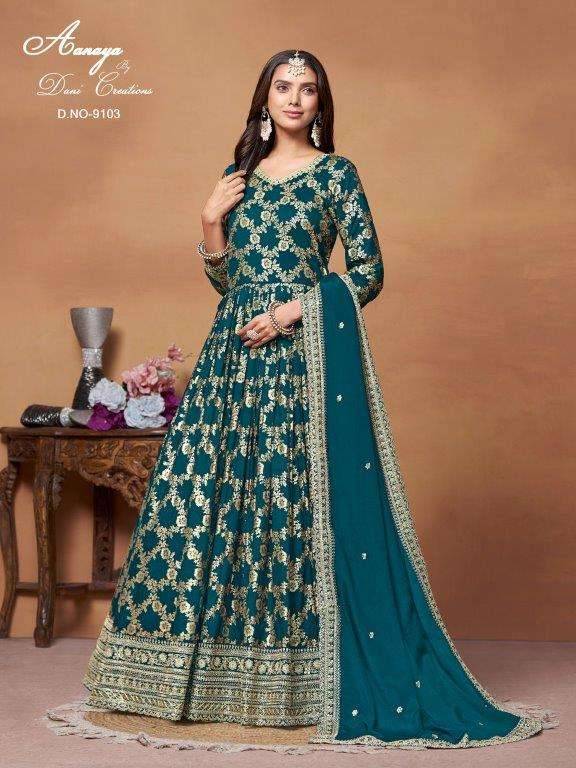 Aanaya Vol-191 By Twisha 9101 To 9104 Series Designer Stylish Fancy Colorful Beautiful Party Wear & Ethnic Wear Collection Dola Jacquard Gowns With Bottom At Wholesale Price