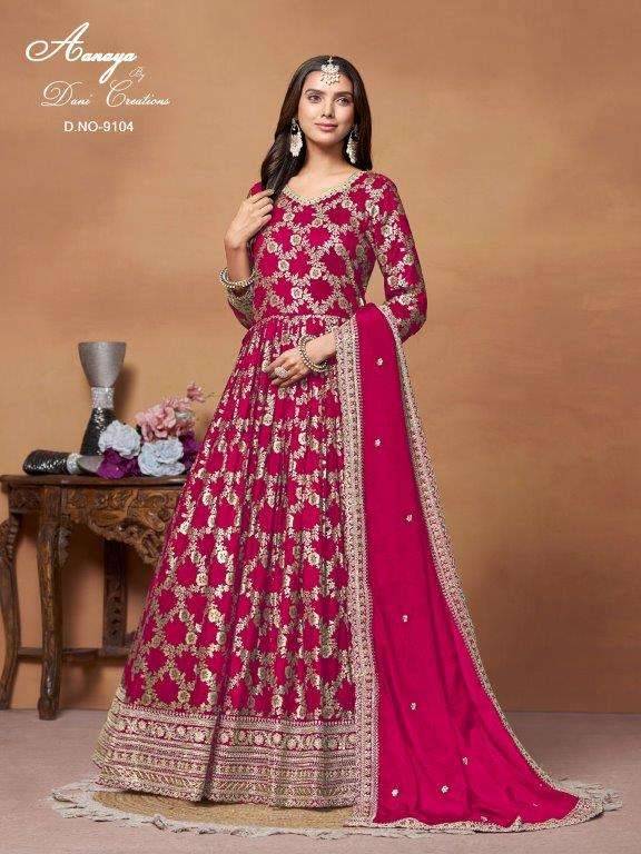 Aanaya Vol-191 By Twisha 9101 To 9104 Series Designer Stylish Fancy Colorful Beautiful Party Wear & Ethnic Wear Collection Dola Jacquard Gowns With Bottom At Wholesale Price