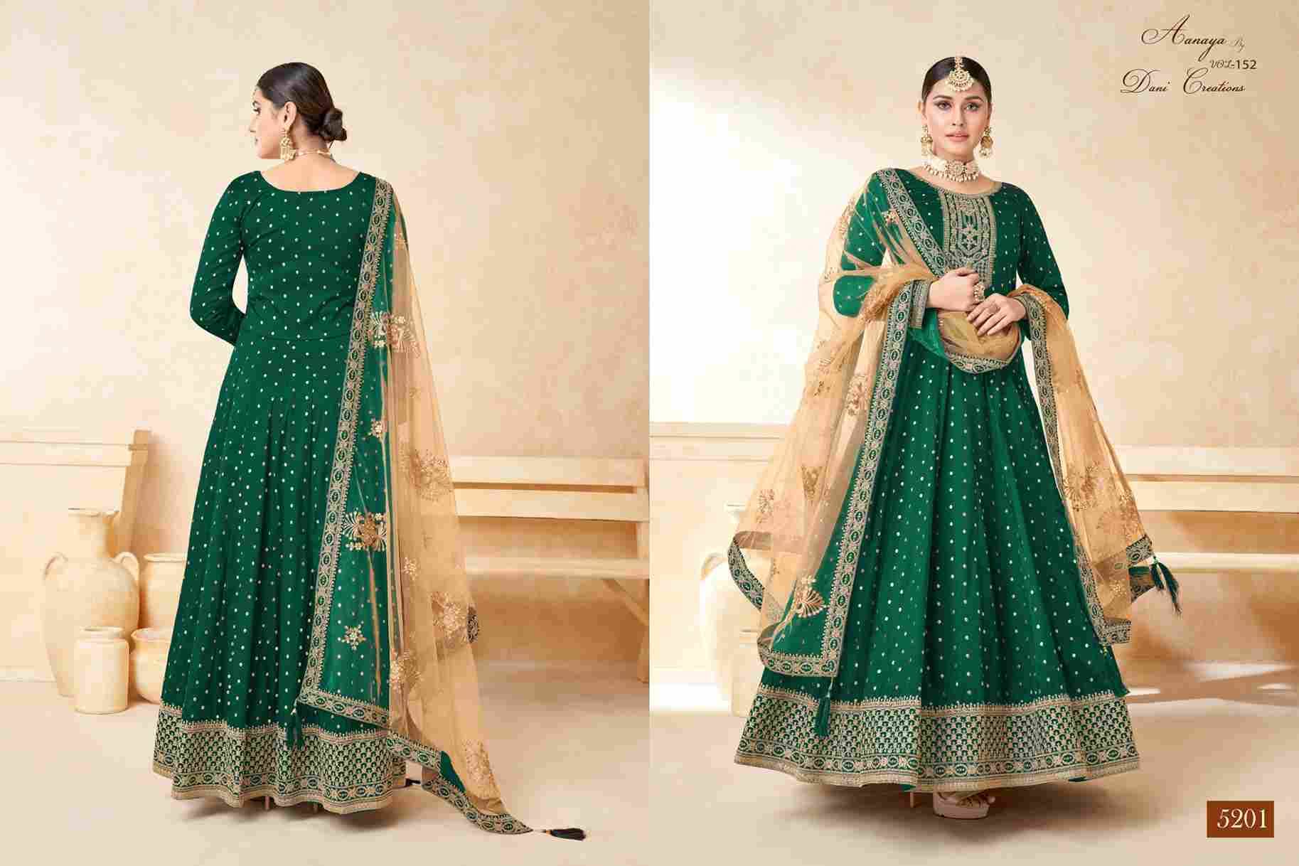 Aanaya Vol-152 By Twisha 5201 To 5204 Series Designer Stylish Fancy Colorful Beautiful Party Wear & Ethnic Wear Collection Tafeta Butti Gowns With Bottom At Wholesale Price