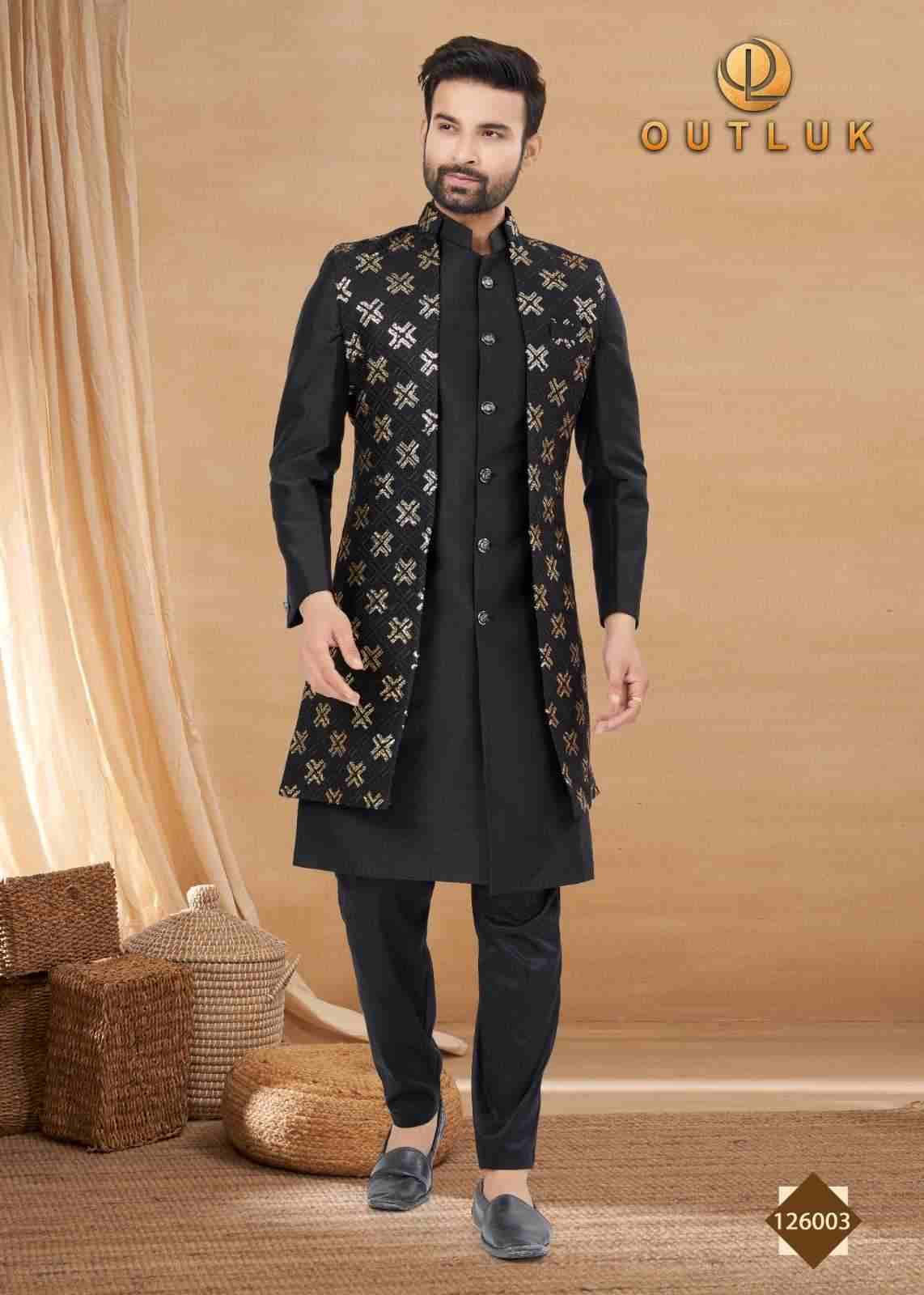 Outluk Premium Vol-126 By Outluk 126001 To 126012 Series Beautiful Colorful Stylish Fancy Casual Wear & Ethnic Wear & Ready To Wear Art Silk Kurtas With Pajamas At Wholesale Price