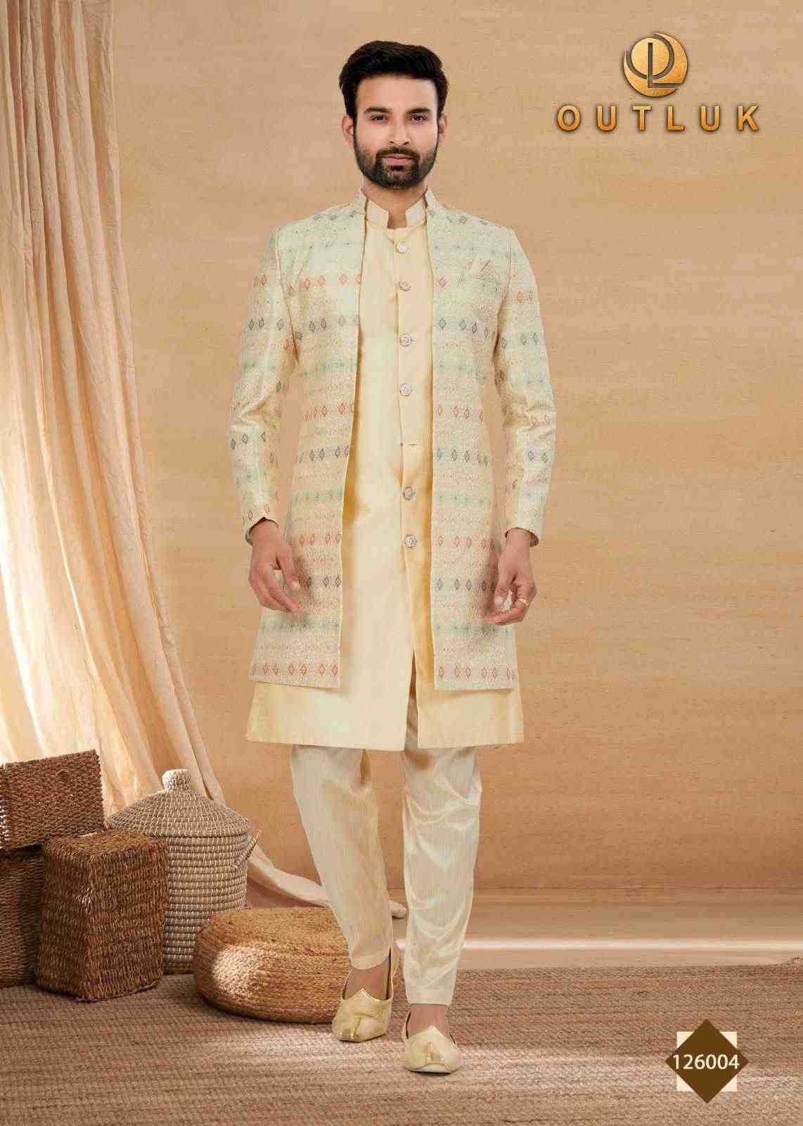 Outluk Premium Vol-126 By Outluk 126001 To 126012 Series Beautiful Colorful Stylish Fancy Casual Wear & Ethnic Wear & Ready To Wear Art Silk Kurtas With Pajamas At Wholesale Price