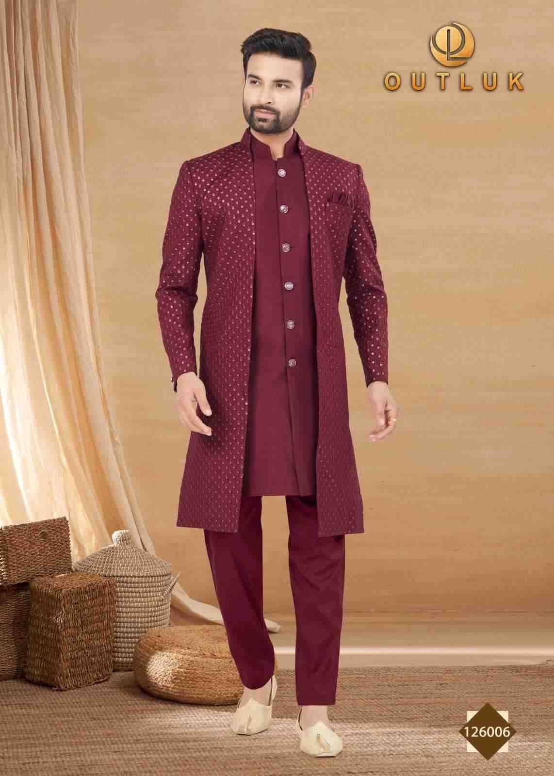Outluk Premium Vol-126 By Outluk 126001 To 126012 Series Beautiful Colorful Stylish Fancy Casual Wear & Ethnic Wear & Ready To Wear Art Silk Kurtas With Pajamas At Wholesale Price