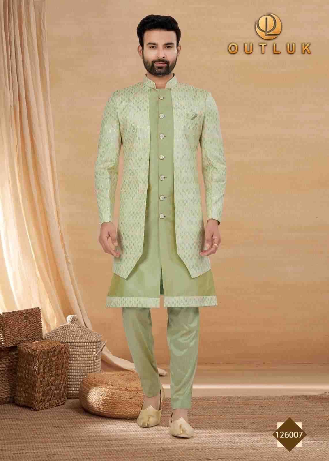 Outluk Premium Vol-126 By Outluk 126001 To 126012 Series Beautiful Colorful Stylish Fancy Casual Wear & Ethnic Wear & Ready To Wear Art Silk Kurtas With Pajamas At Wholesale Price